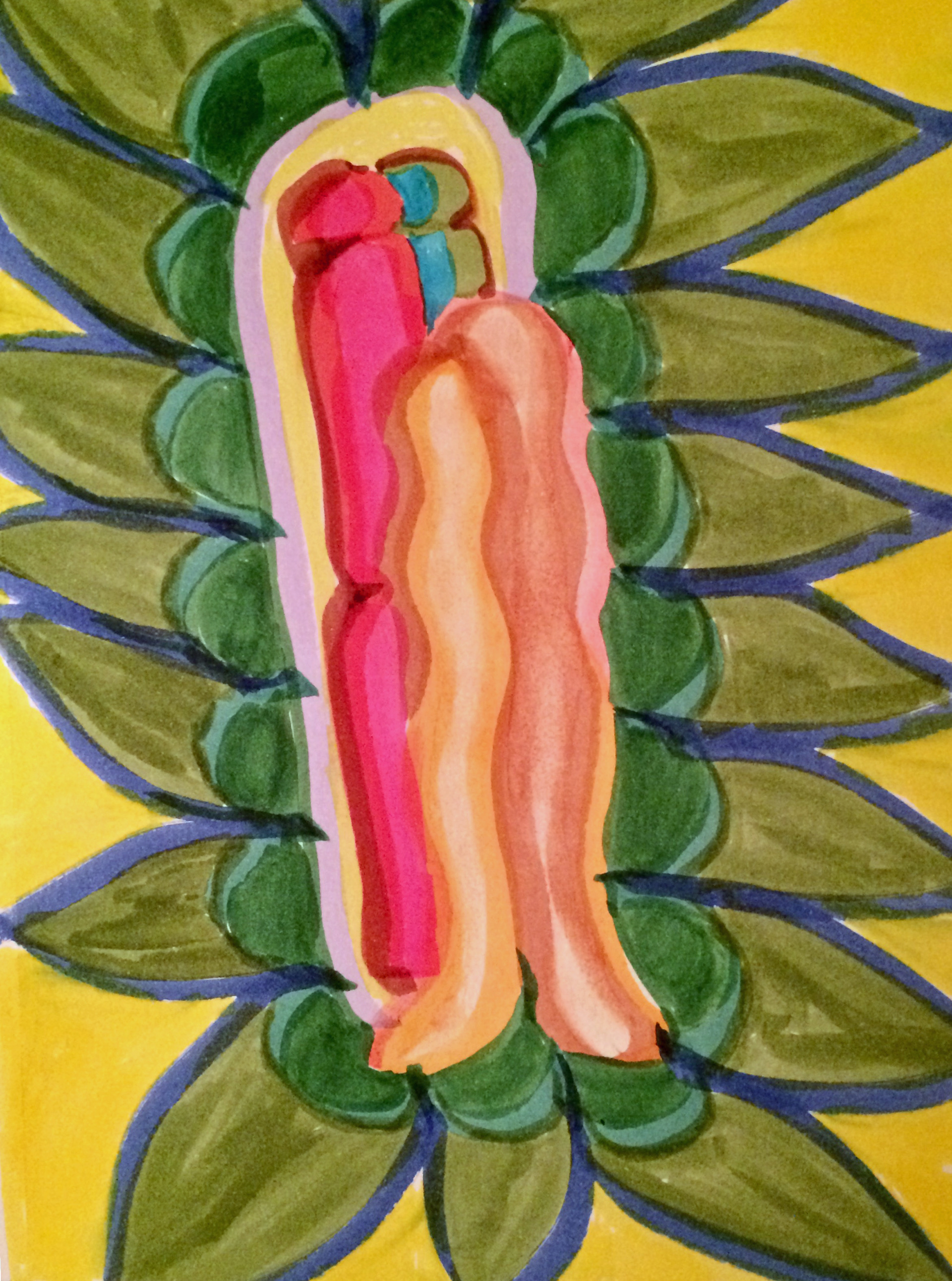 The Two Together Within Returning to the One Sacred Partners SEA Doodle
