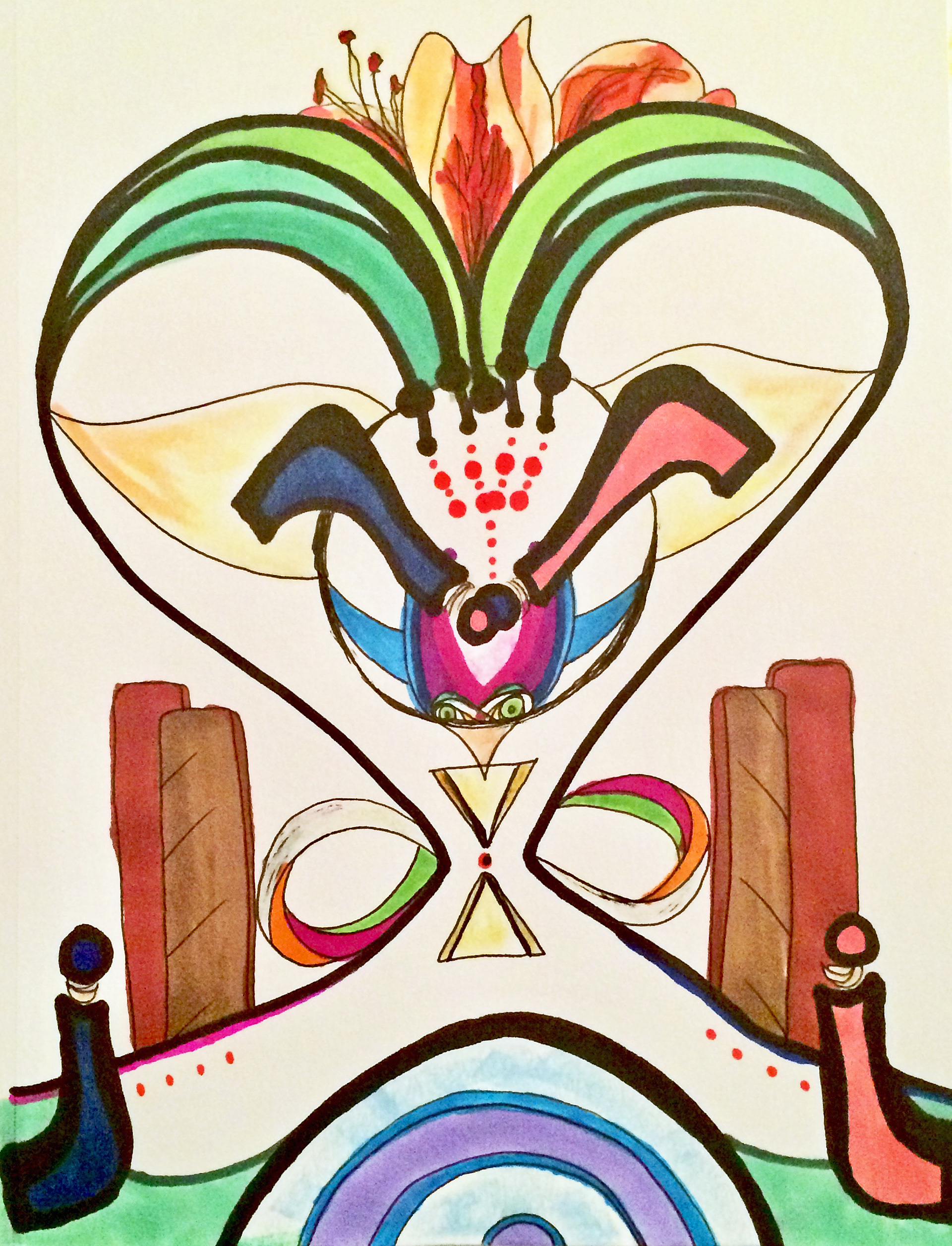 Dive Deep Rise Strong Sacred Partner SEA Doodle