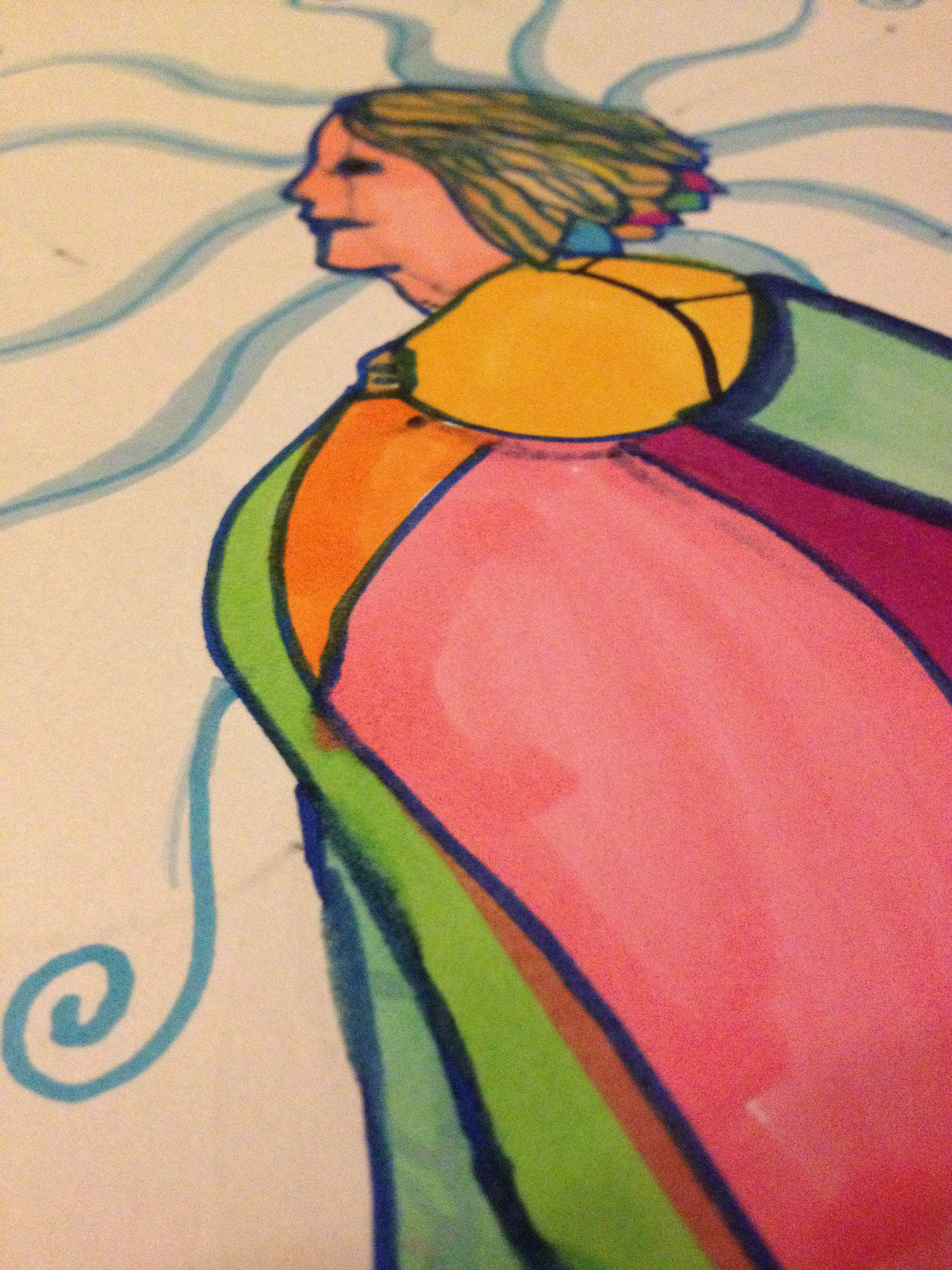 Her Journey Series - The Shawl They Gave Me SEA Doodle