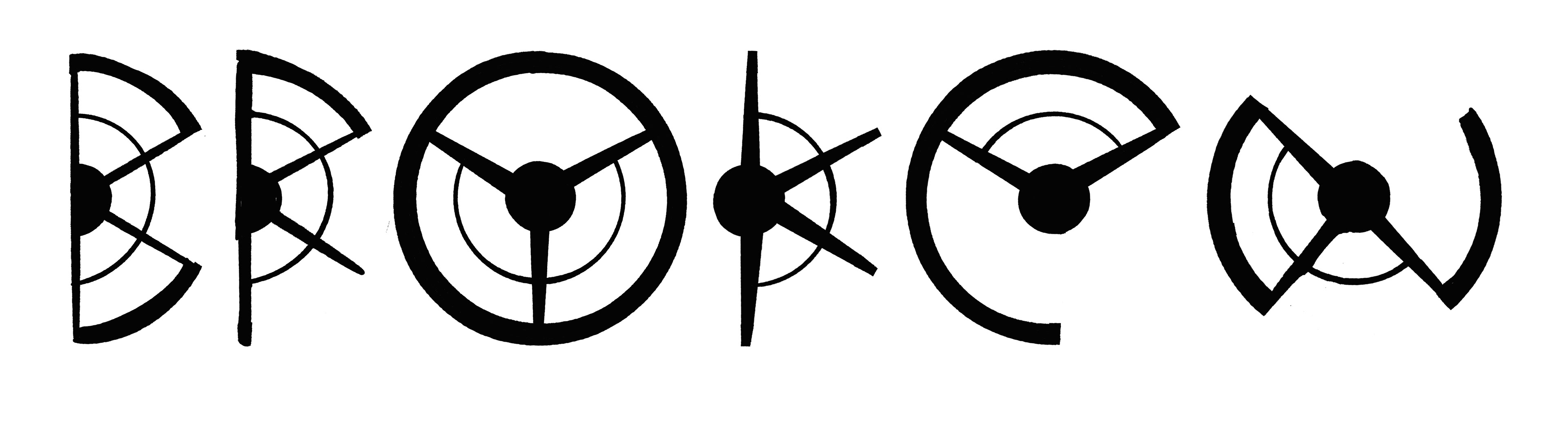 Steering Wheel Typeface Experiment