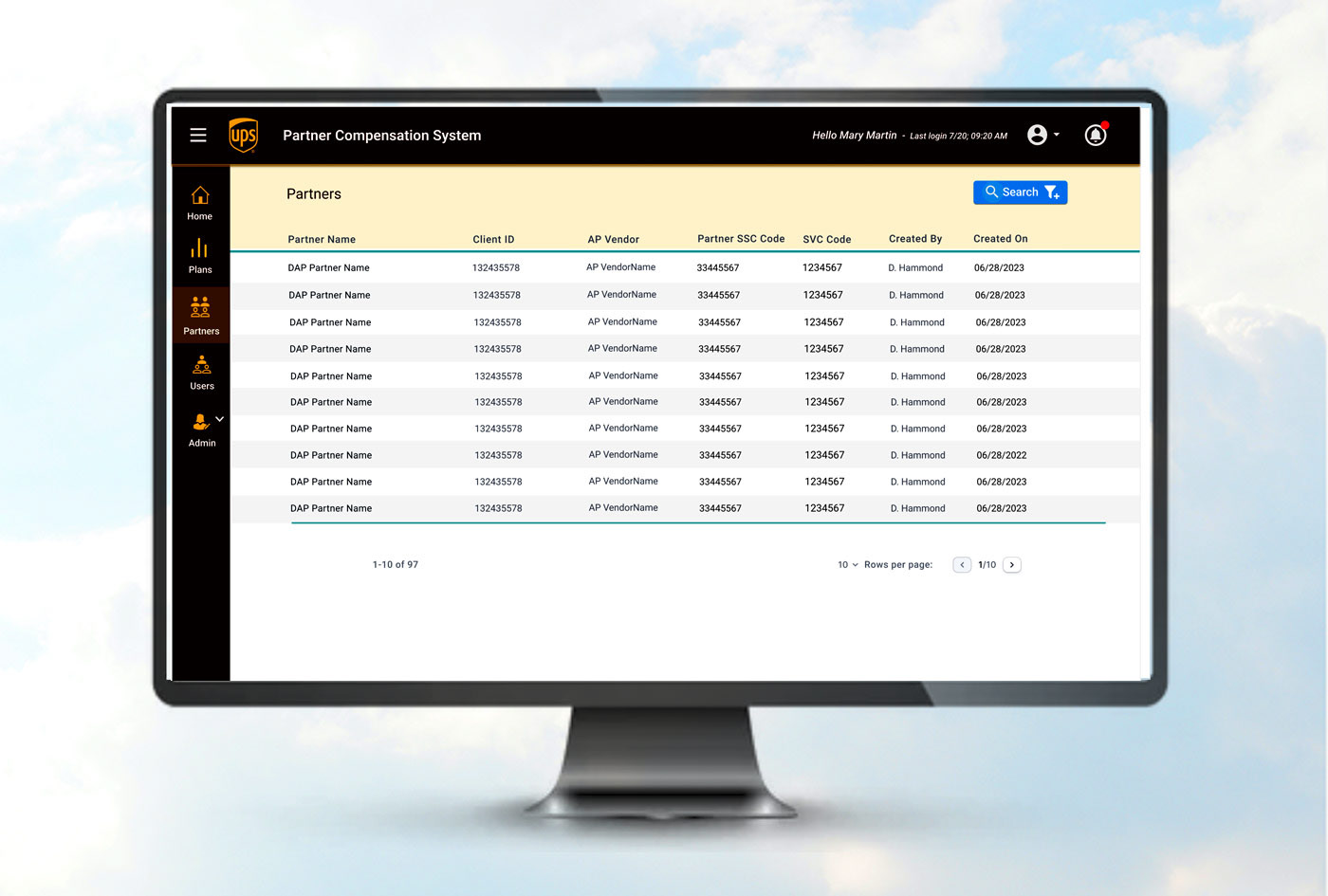 UPS Partners Page