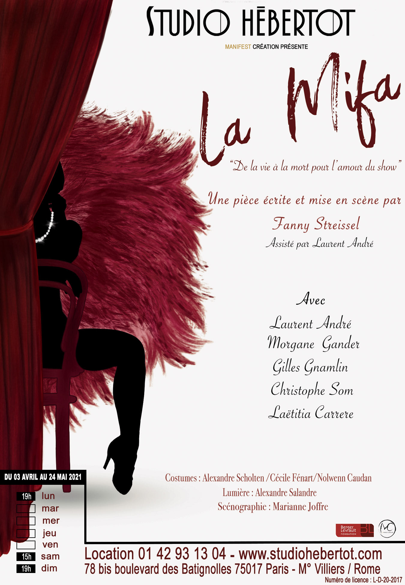 Affiche pour la pièce de théâtre " La Mifa" -2020