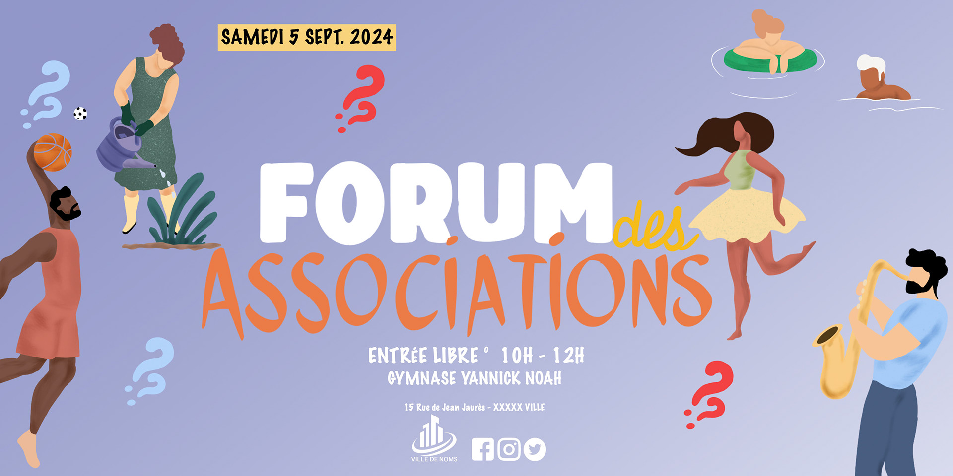 Proposition de maquette pour un forum des associations
