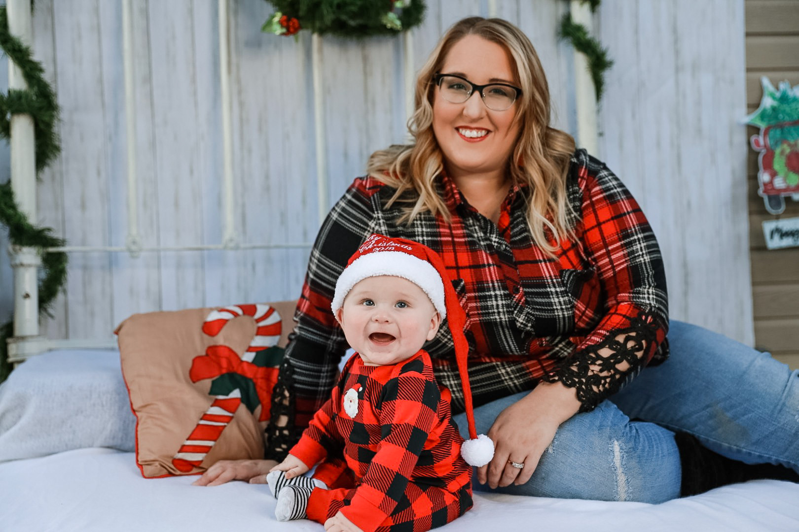 Mom and Baby Christmas time