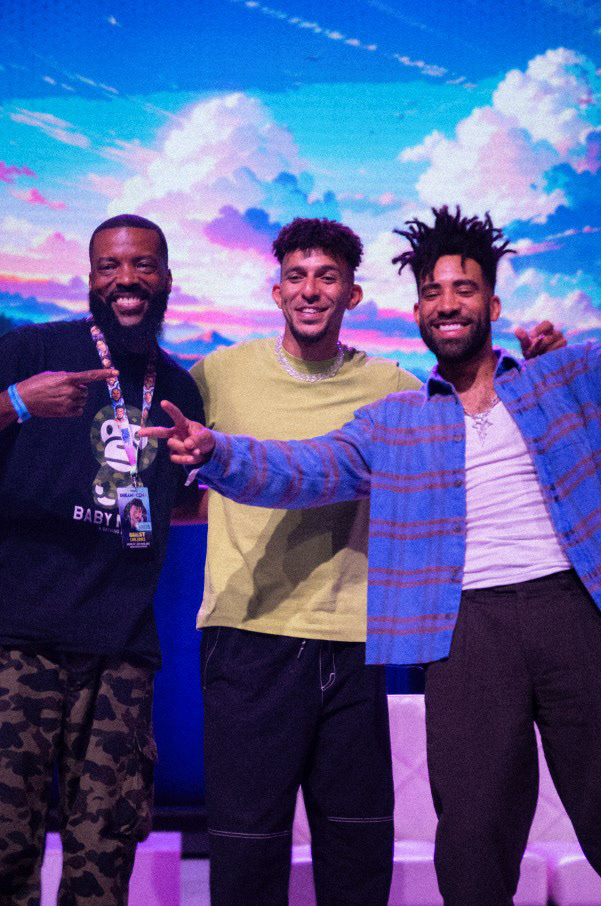 Carl Jones (Writer, Voice Actor), Khleo Thomas (Actor), and Superduper KYLE (Music Artist)