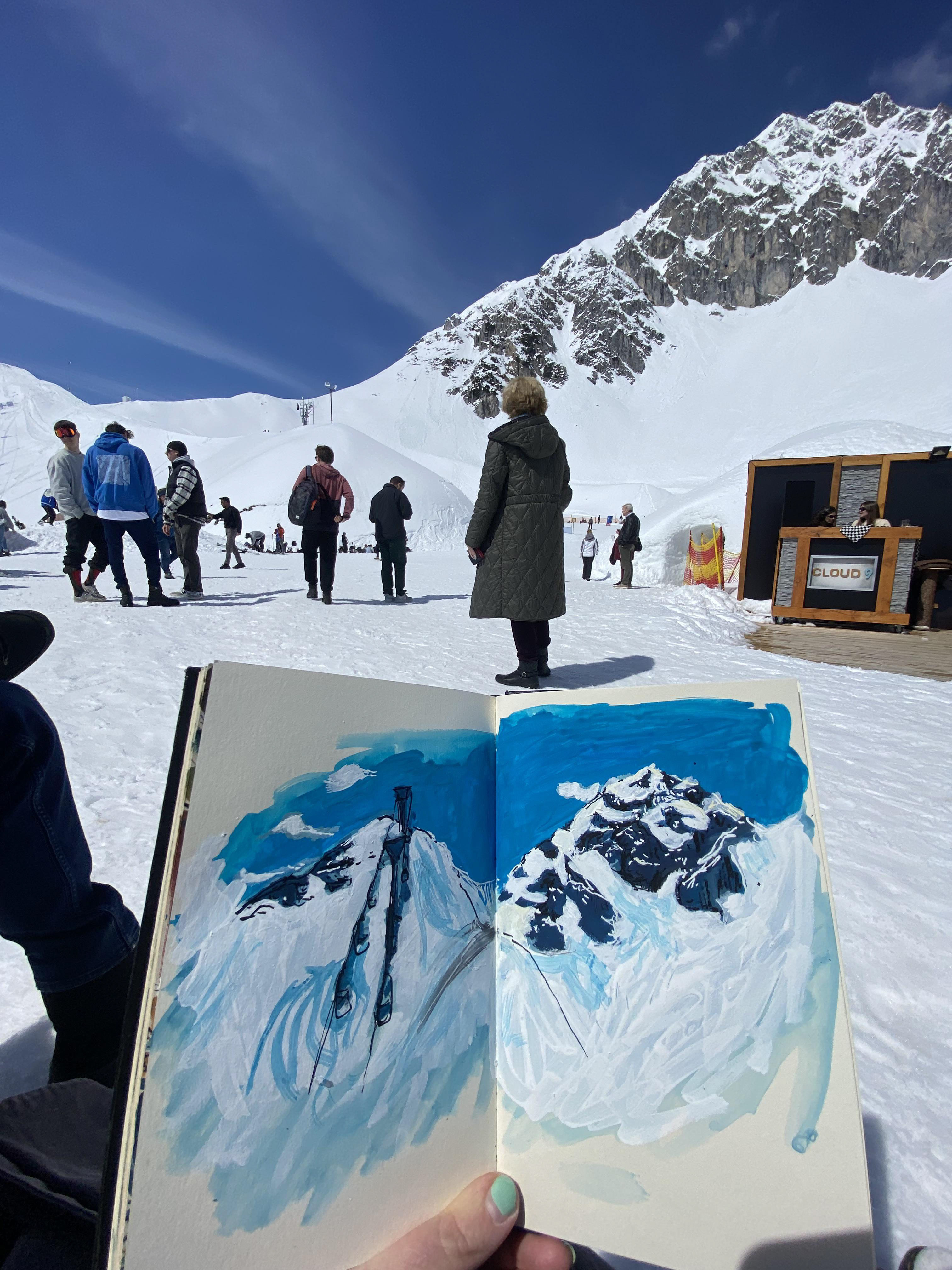 Gouache, 2023. Innsbruck.