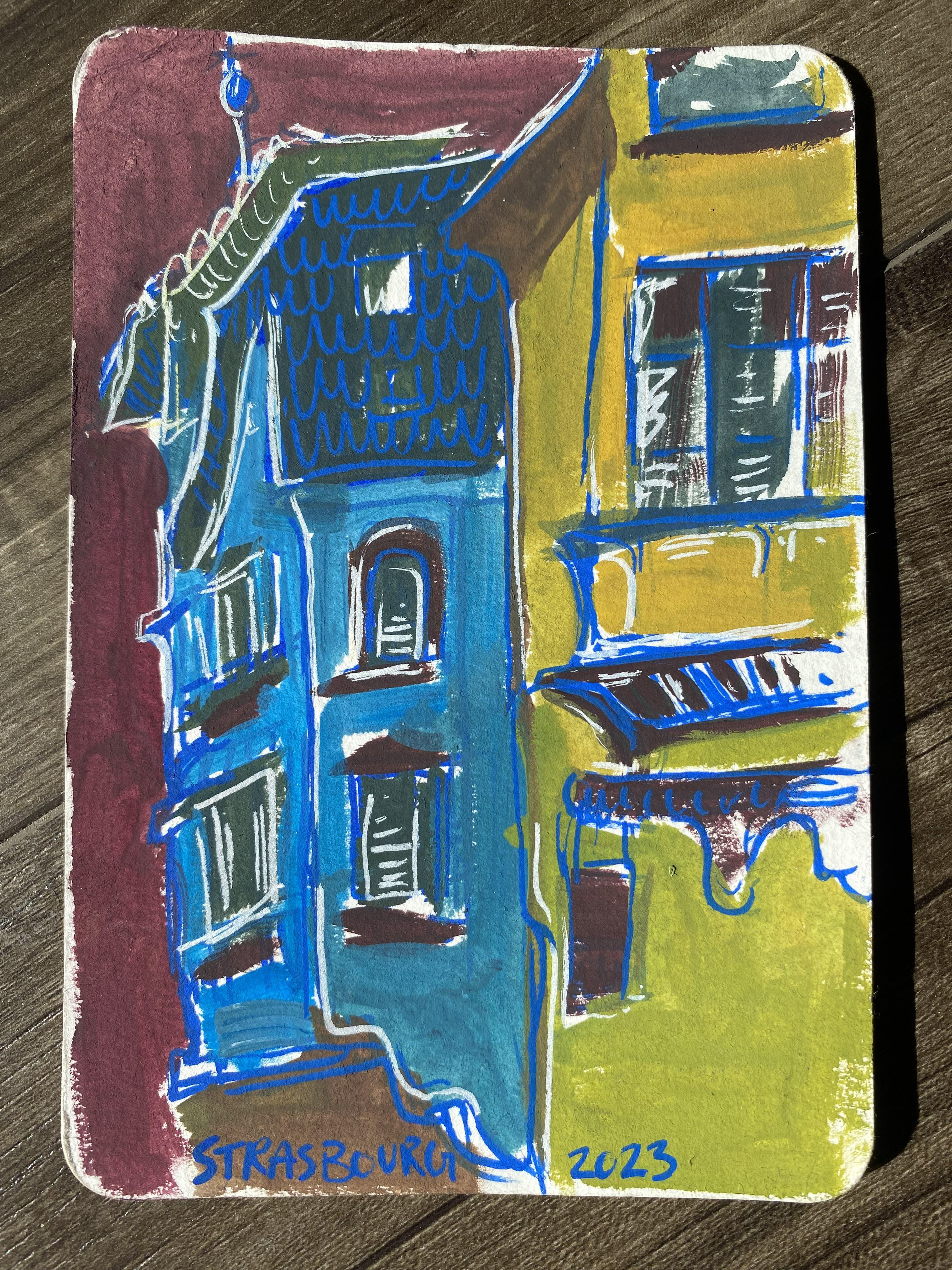 Gouache, 2023. Strasbourg.