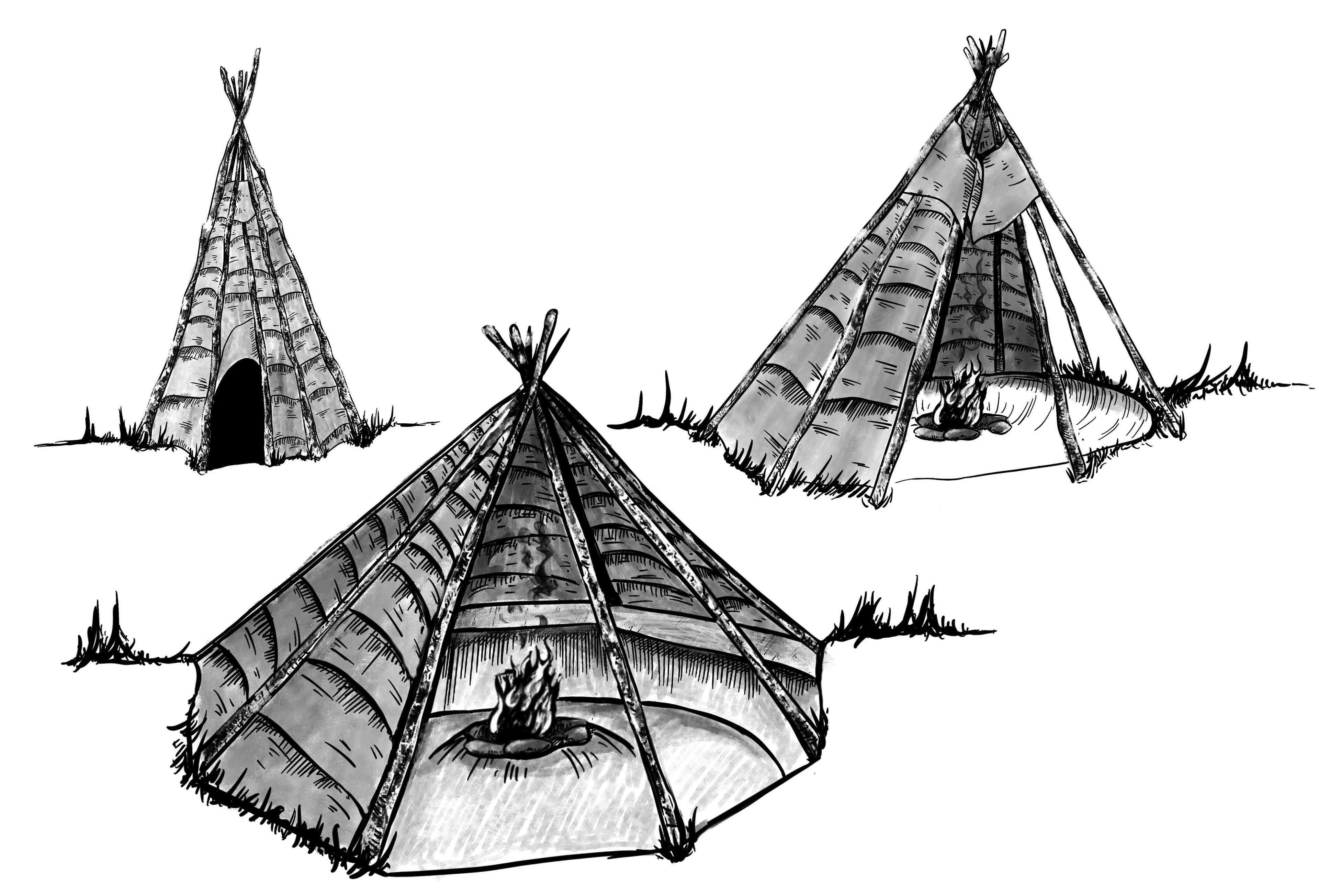 Figure of Beothuk House Evolution, 2023. Published in the article "Scaling up and hunkering down: The evolution of Beothuk houses and households"