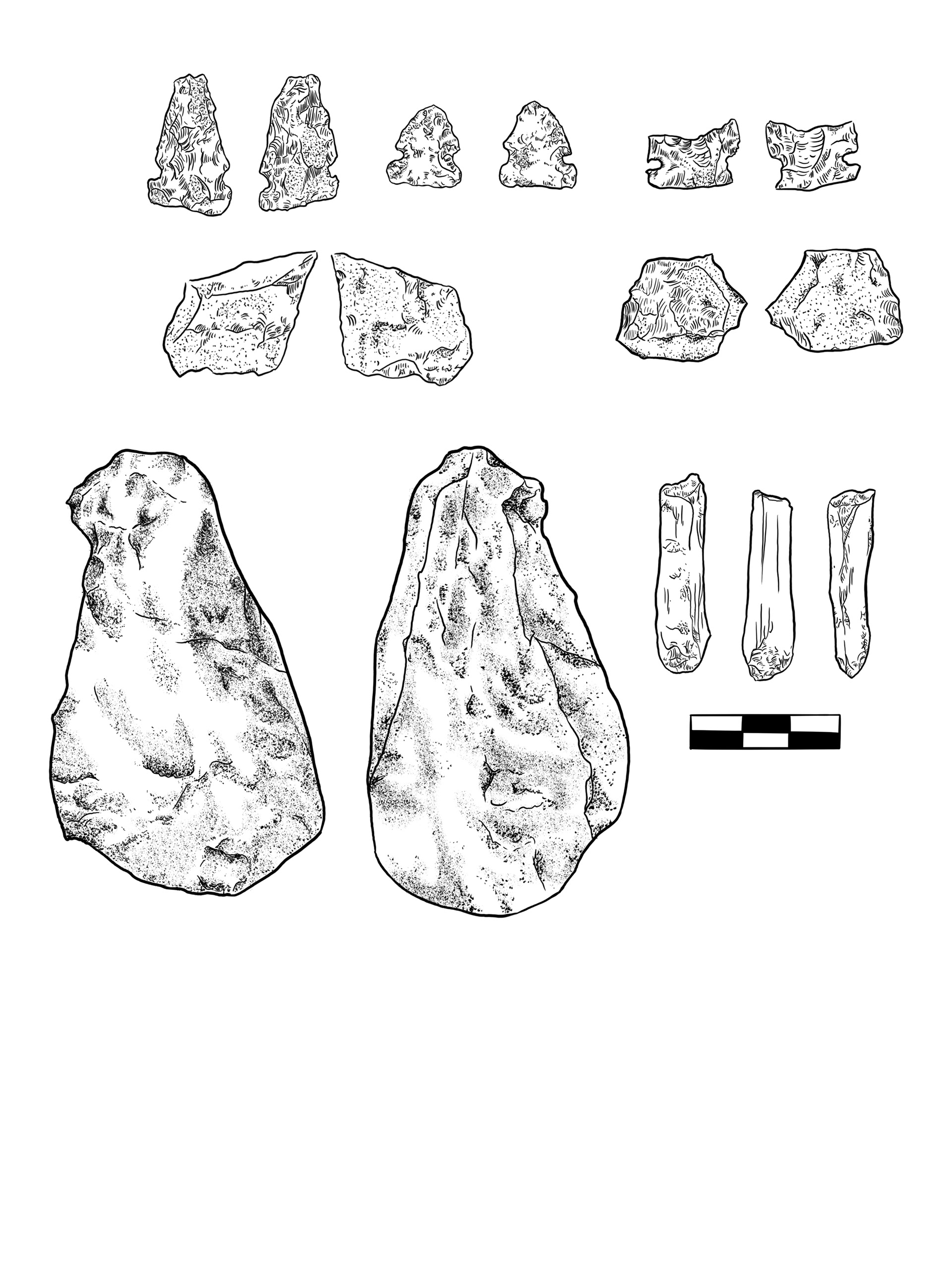 Assorted Lithics, 2021. Bodo Archaeology