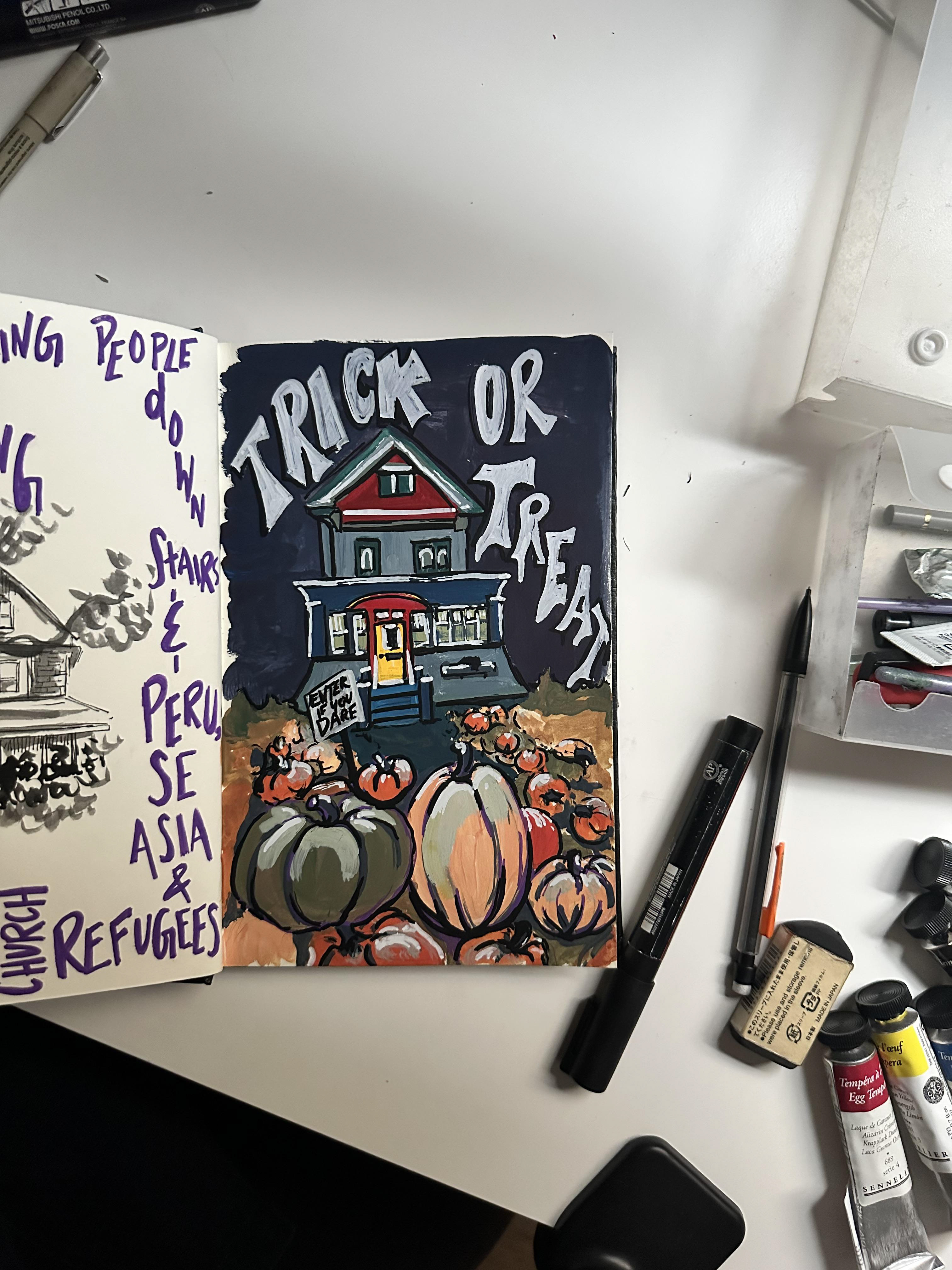 Gouache, 2023. Saskatoon.