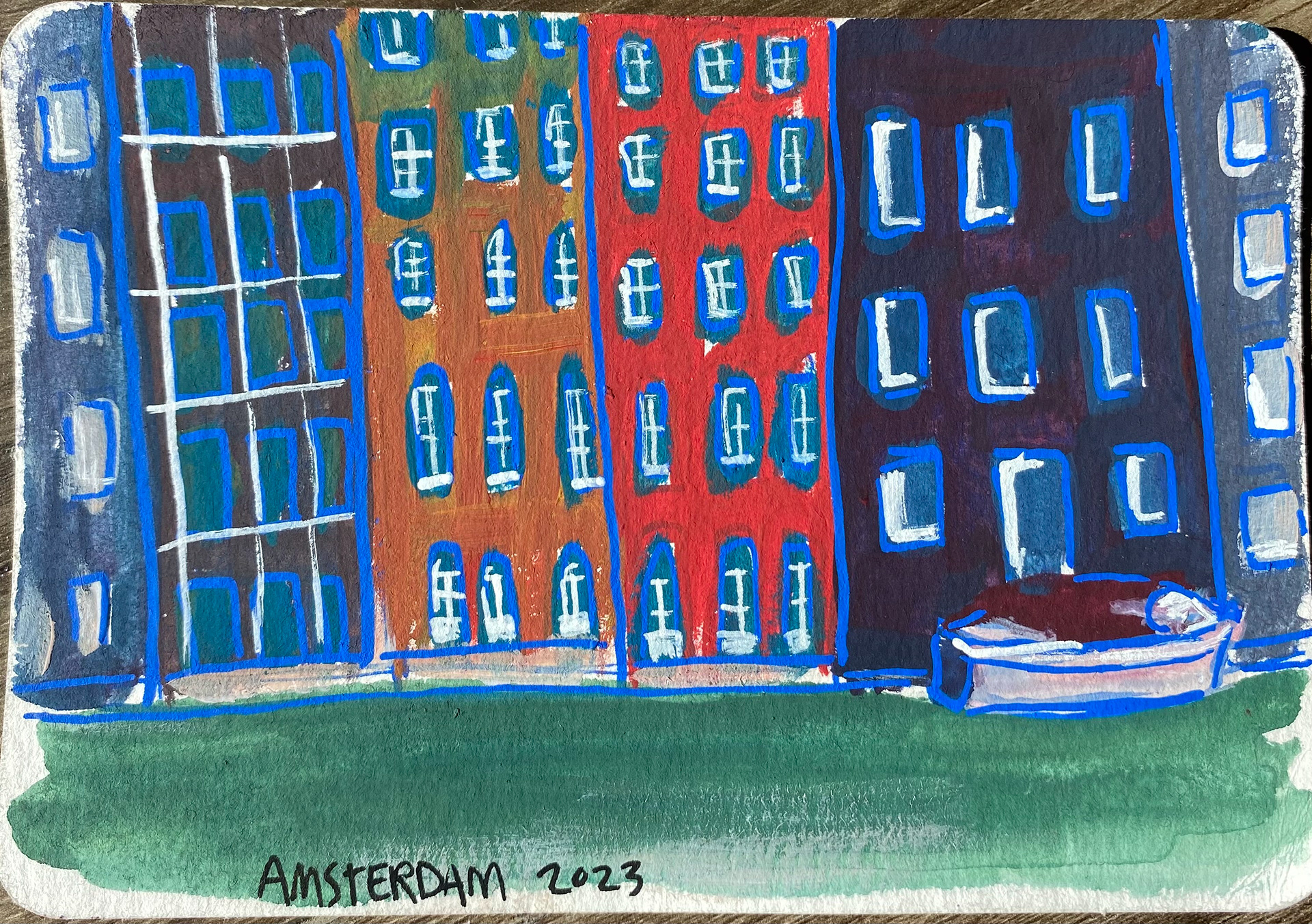 Gouache, 2023. Amsterdam.
