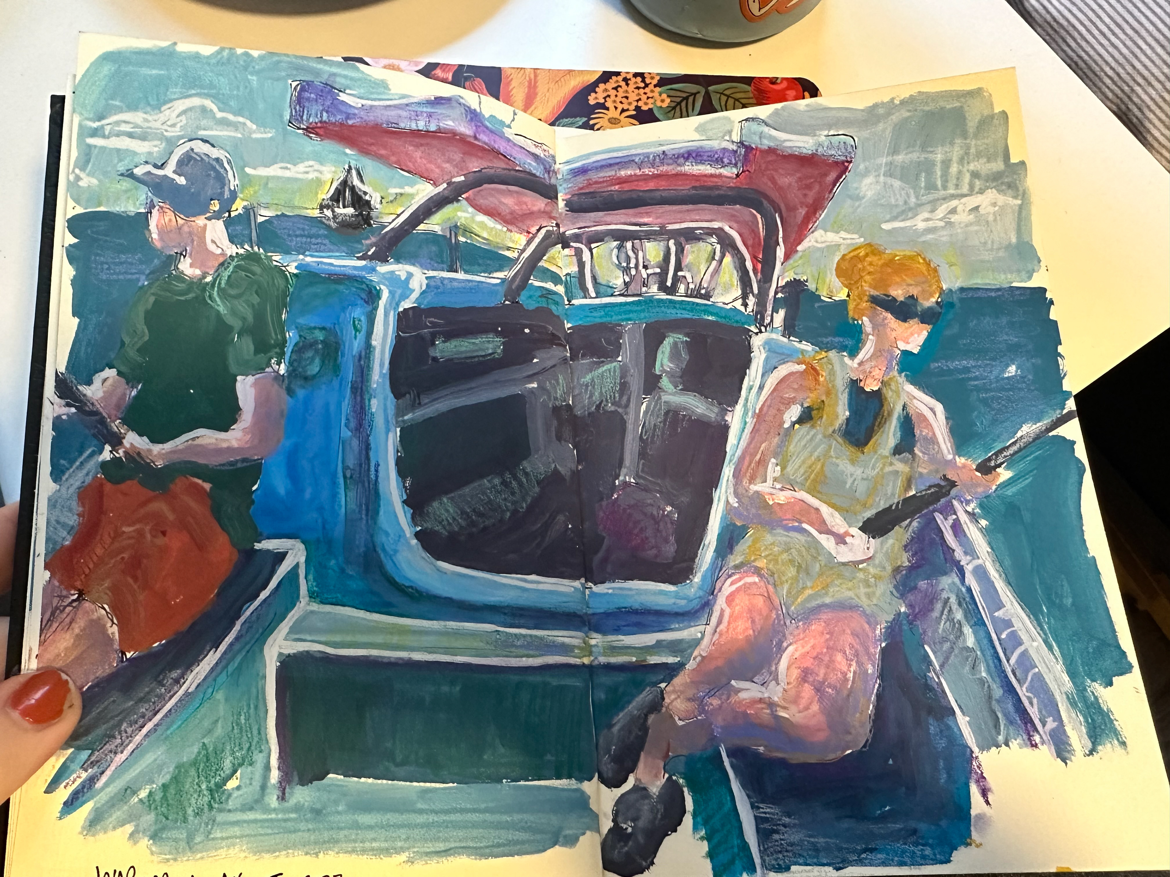 Gouache, 2023. Wabamun.