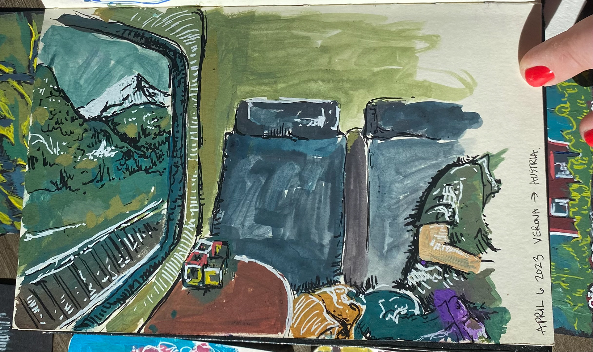 Gouache, 2023. Austria.