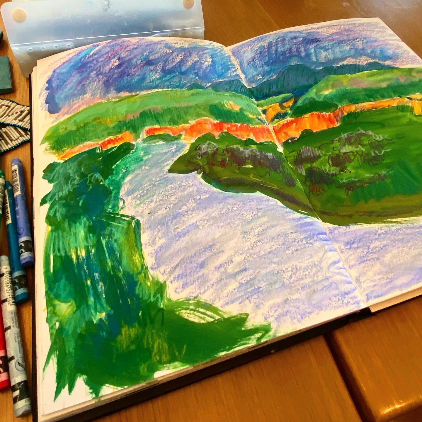 Wax Pastel, 2023. Writing-on-Stone Provincial Park.
