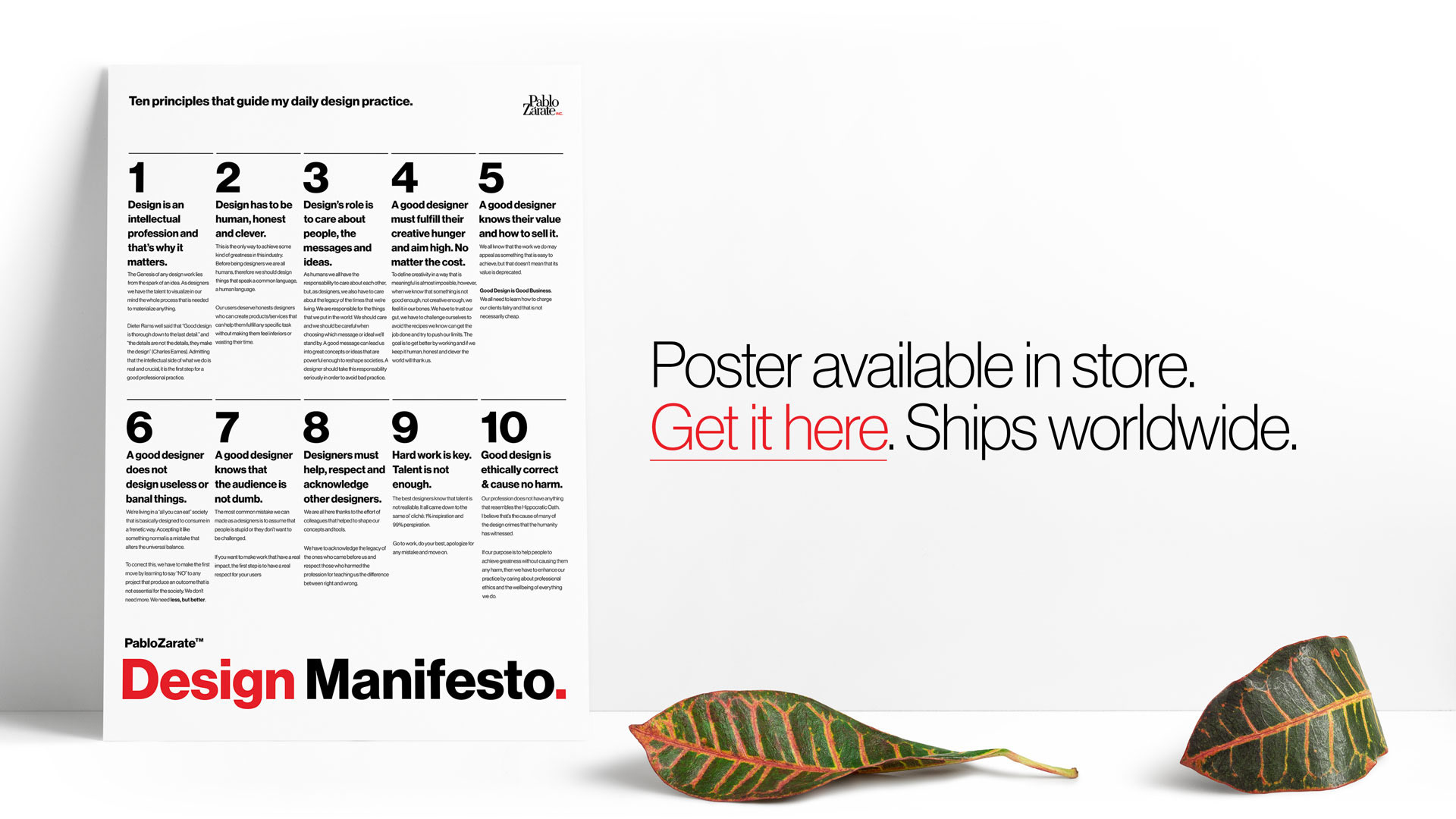 design manifesto poster