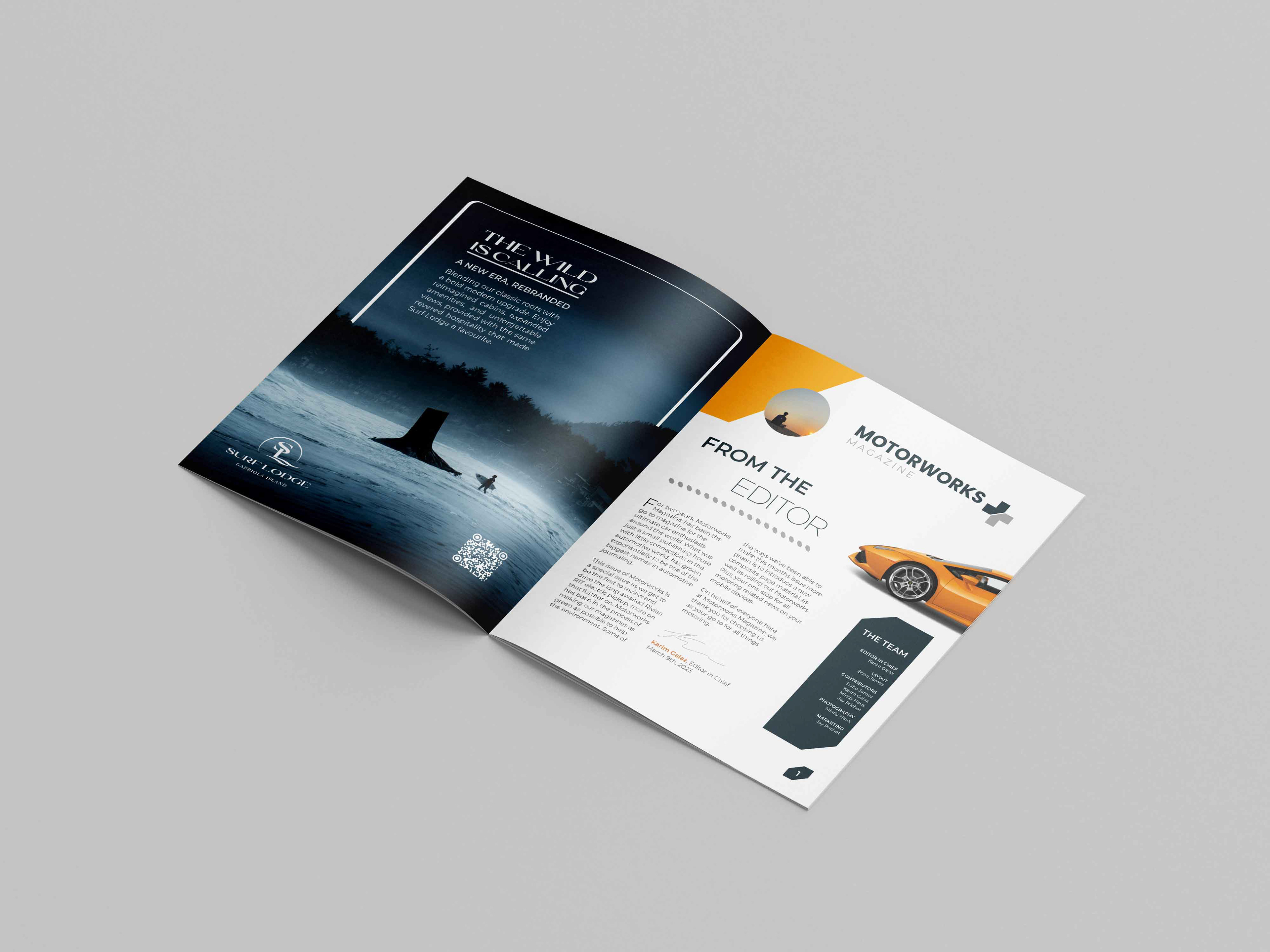 Surf Lodge Rebrand Advert Mockup