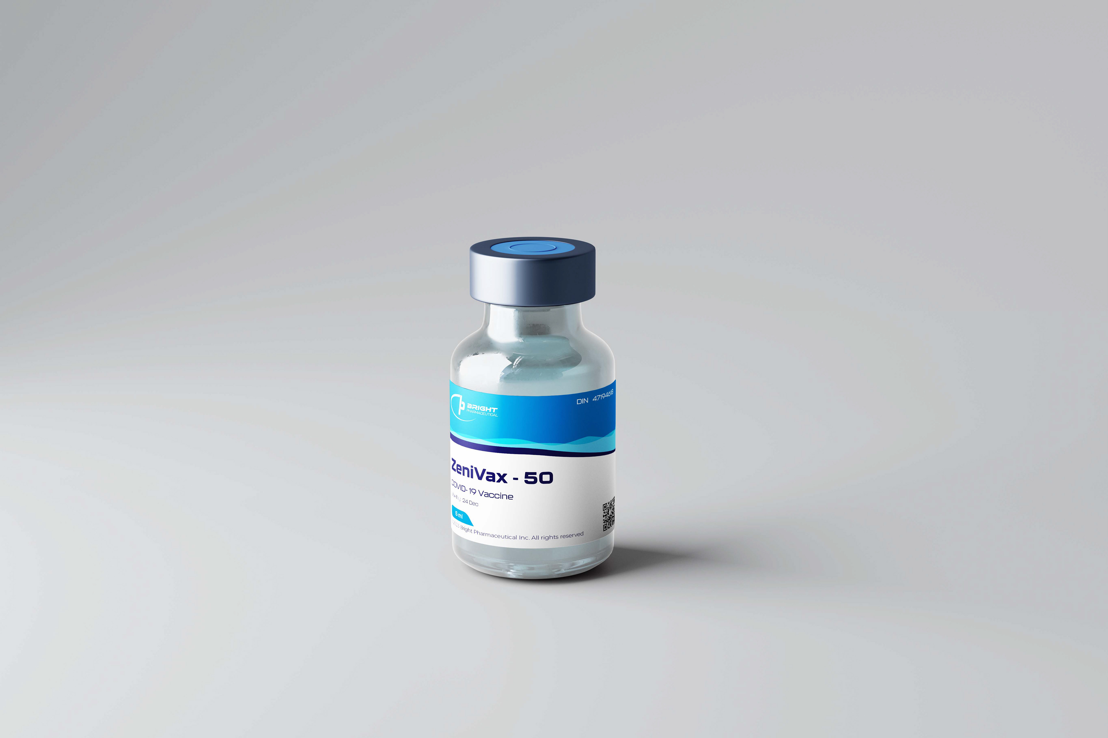 ZeniVax Vaccine Vial Mockup