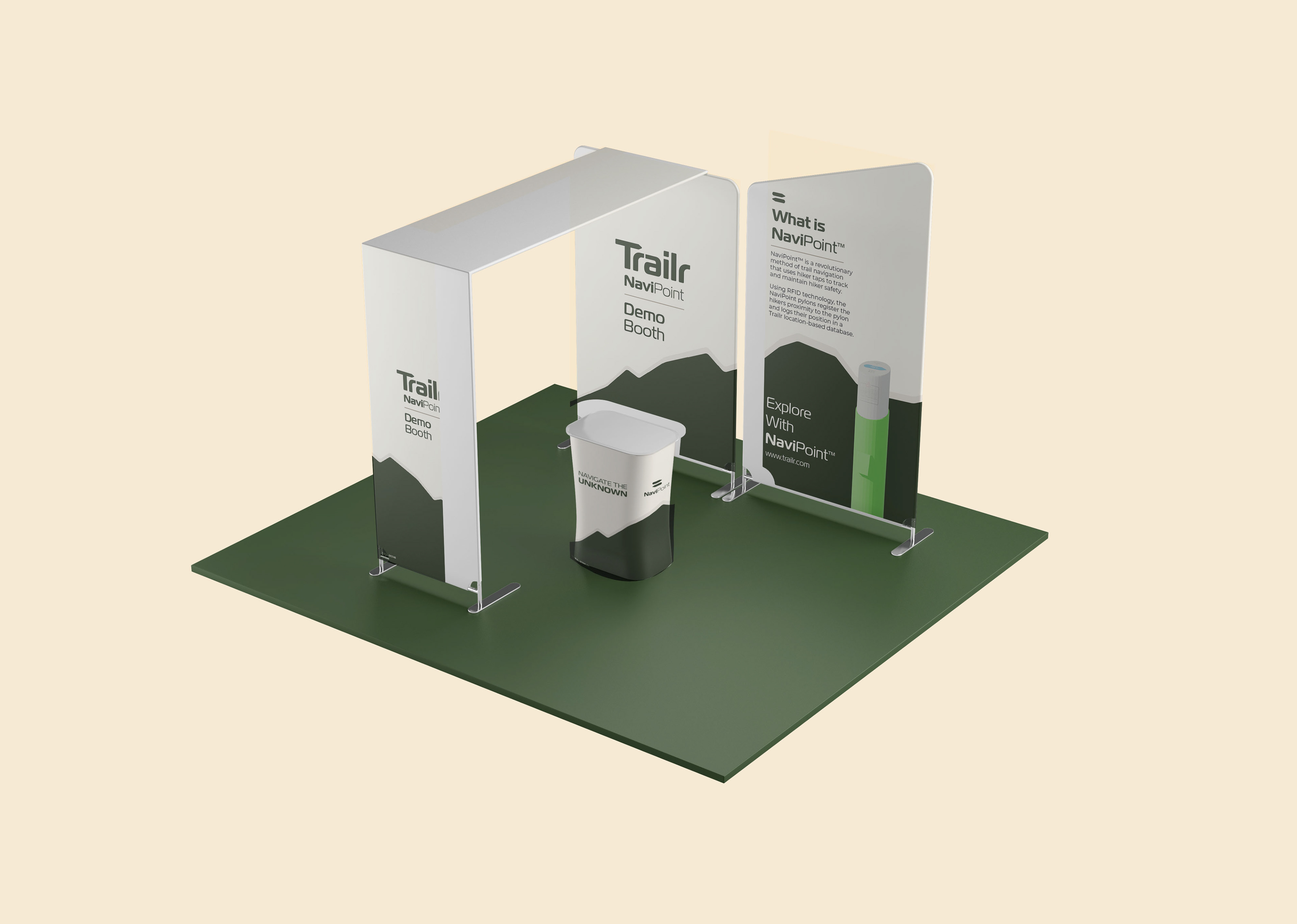 NaviPoint Expo Stand Mockup