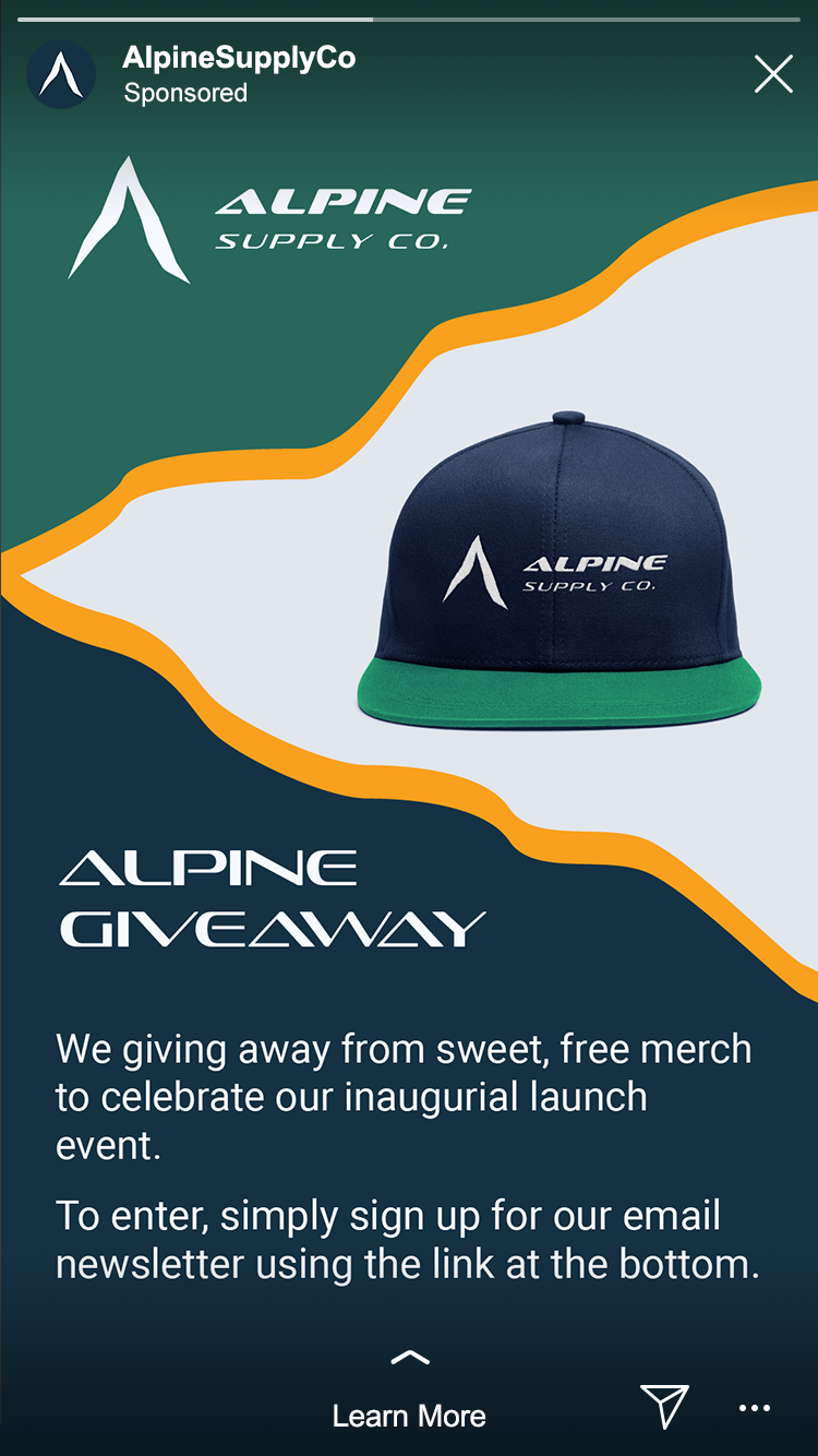 Alpine Giveaway Story [Instagram]