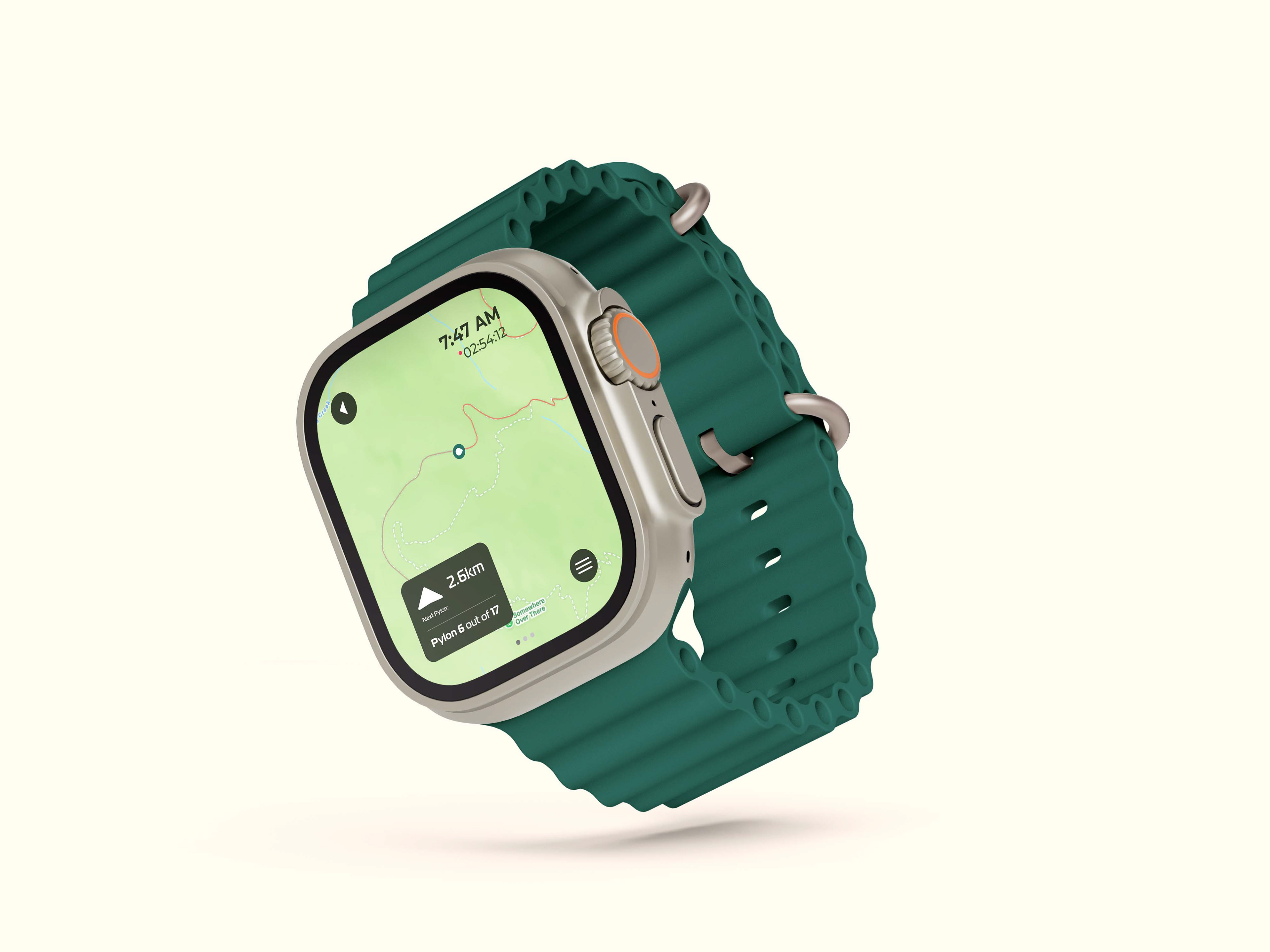 NaviPoint Apple Watch App Mockup