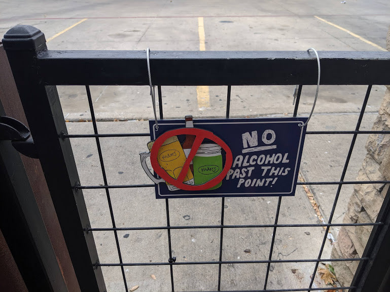 Dimensional No Alcohol Past This Point