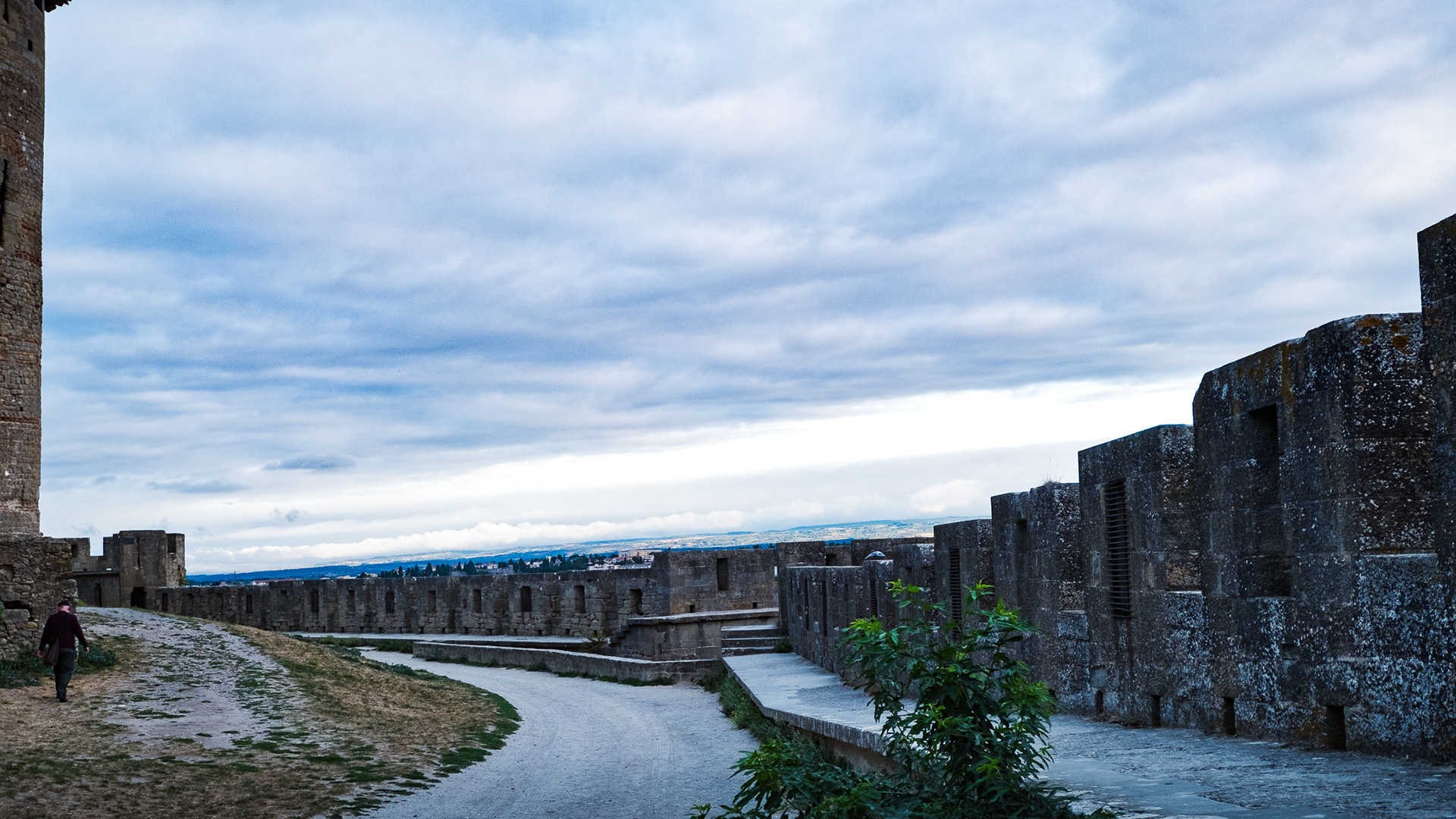 Between the walls