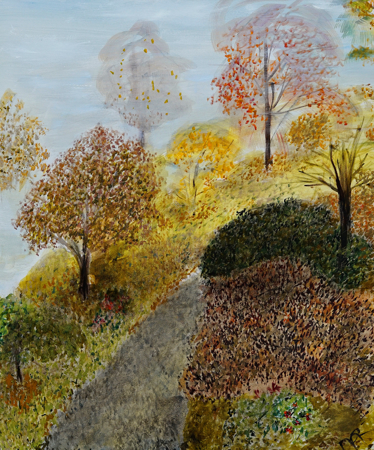 Oil on Canvas painting Autumn Colors by Marjorie Russell