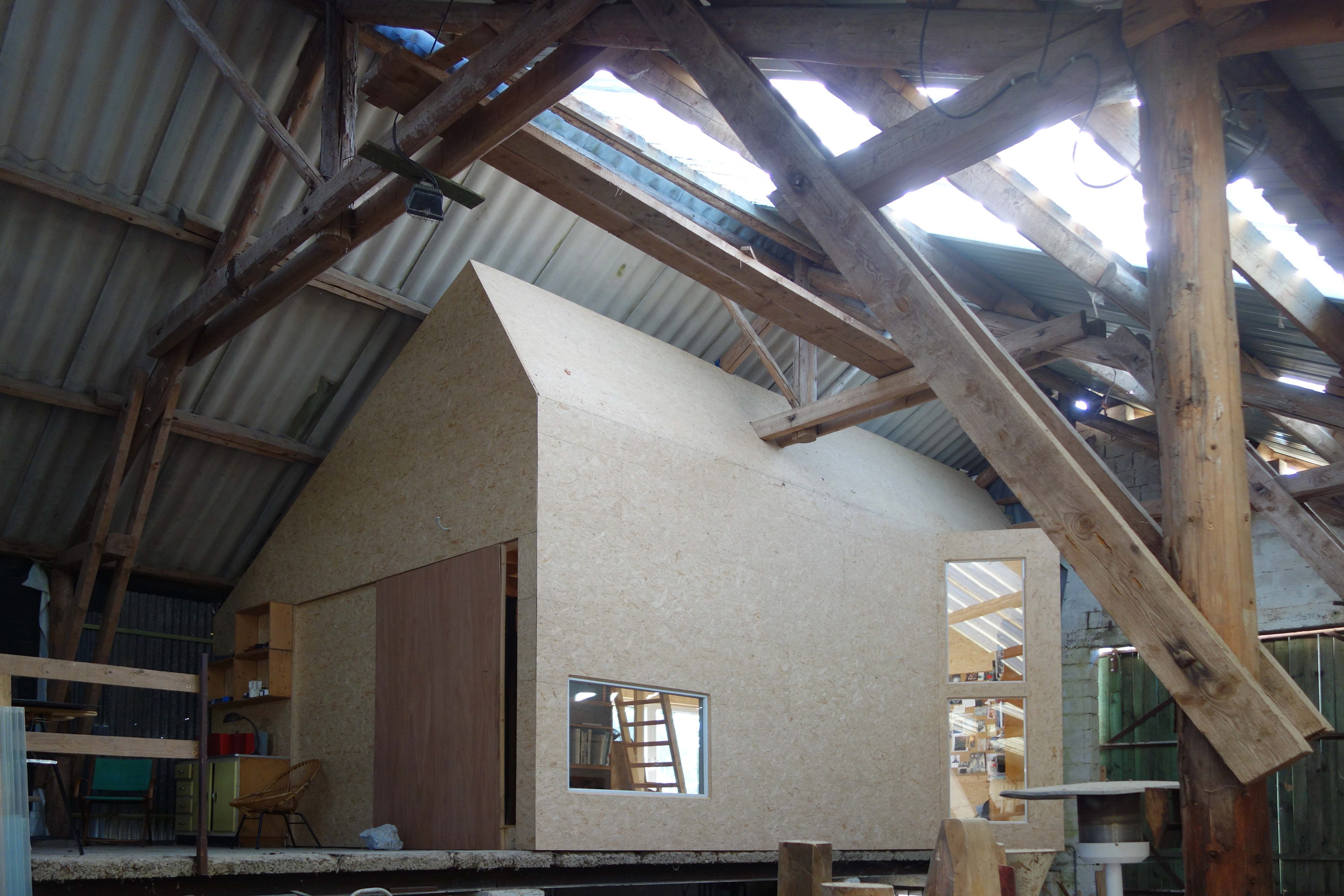 Vue depuis l'entrée de l'atelier