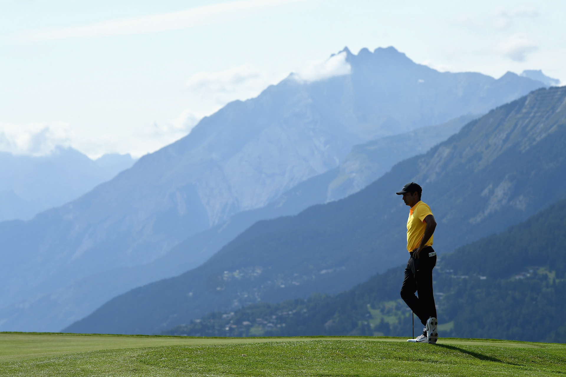 Julian Suri 2017 Omega European Masters at Crans-sur-Sierre GC Switzerland. (Photo by Stuart Franklin/Getty Images)