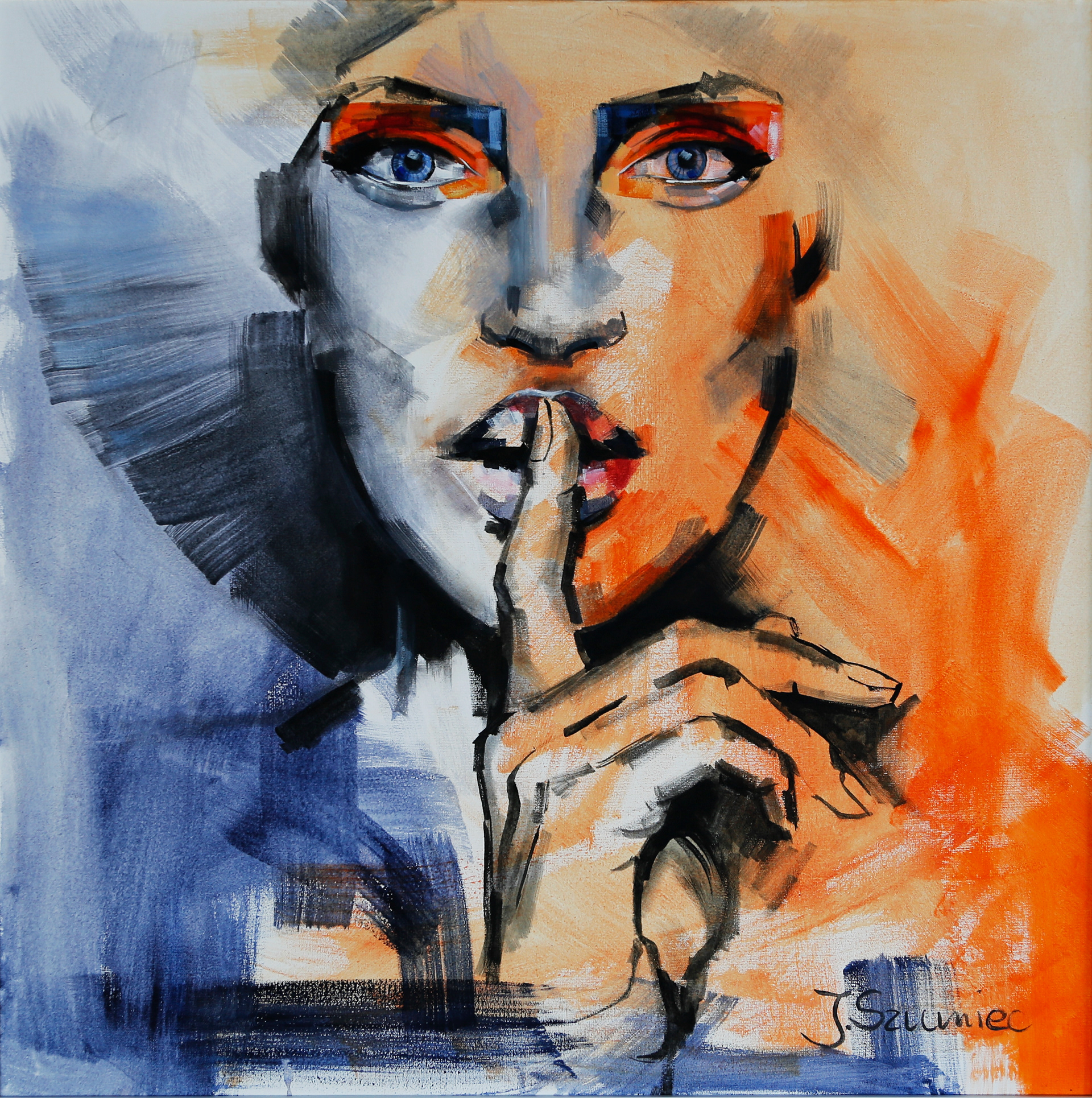 Sofia. 60x60. Acrylic on canvas.