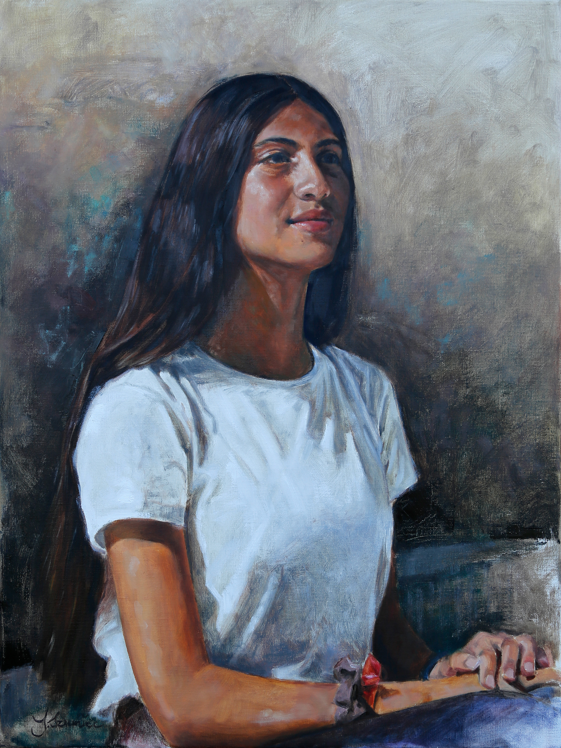 Looking forward. 80x60. Oil on canvas.