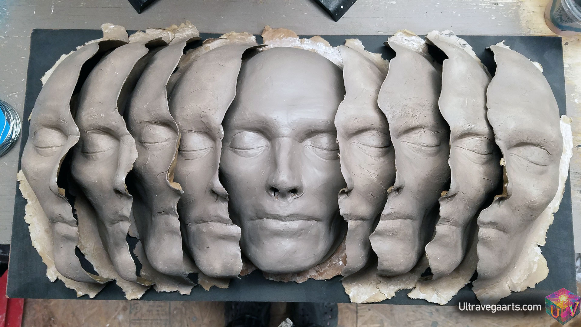 Handcrafted mask sculpture by ULTRAVEGA ARTS