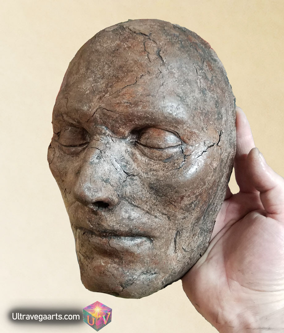 Handcrafted mask sculpture by ULTRAVEGA ARTS