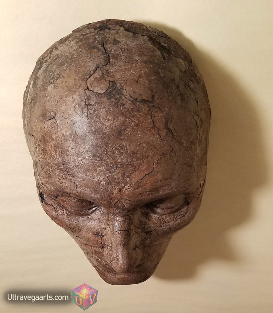 Handcrafted mask sculpture by ULTRAVEGA ARTS
