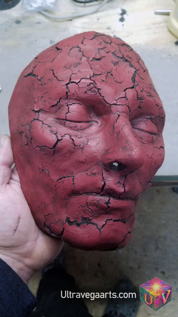 Handcrafted mask sculpture by ULTRAVEGA ARTS