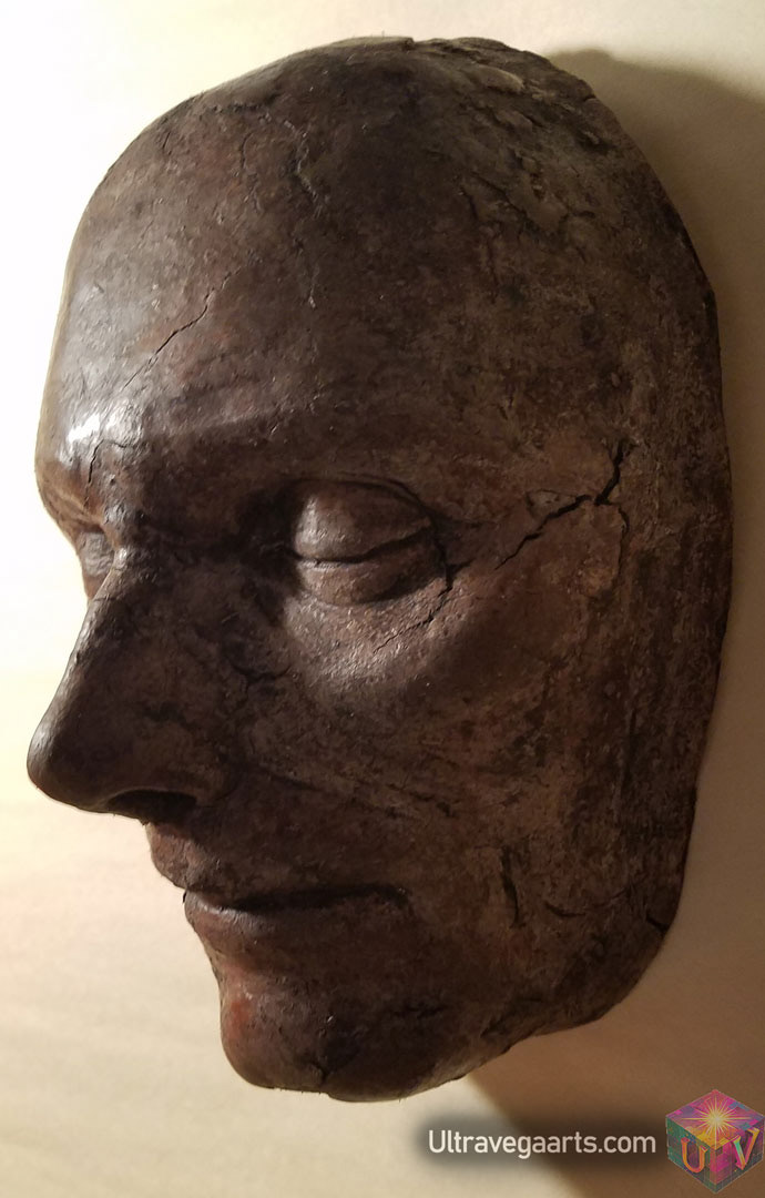 Handcrafted mask sculpture by ULTRAVEGA ARTS