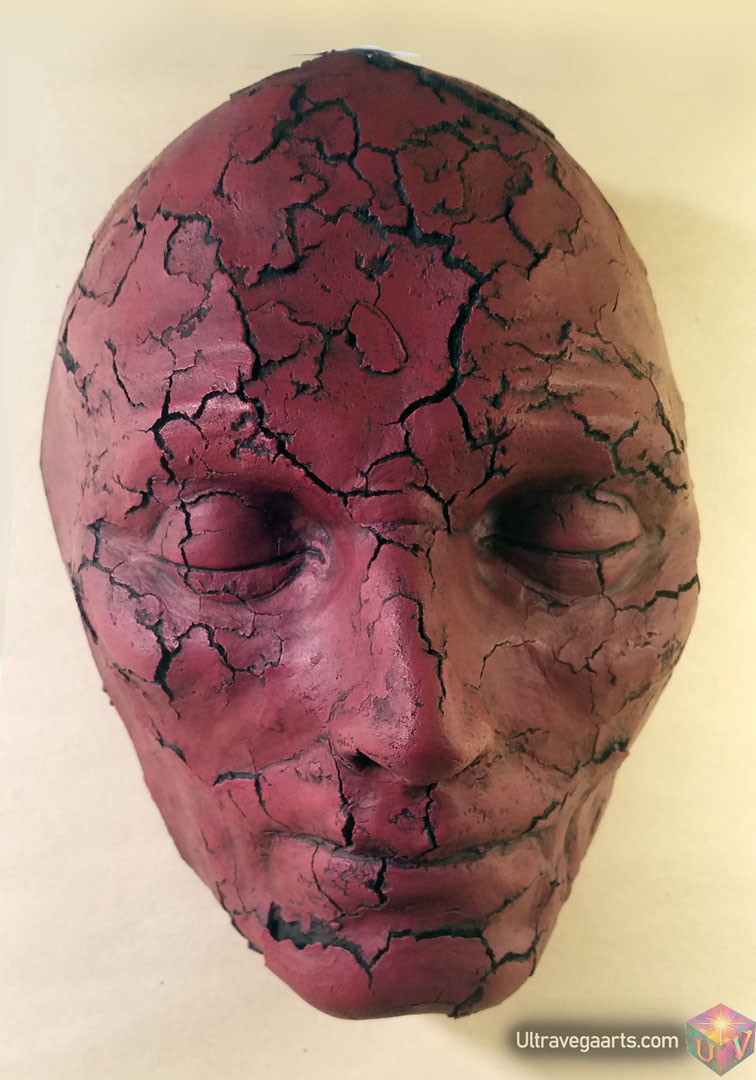 Handcrafted mask sculpture by ULTRAVEGA ARTS