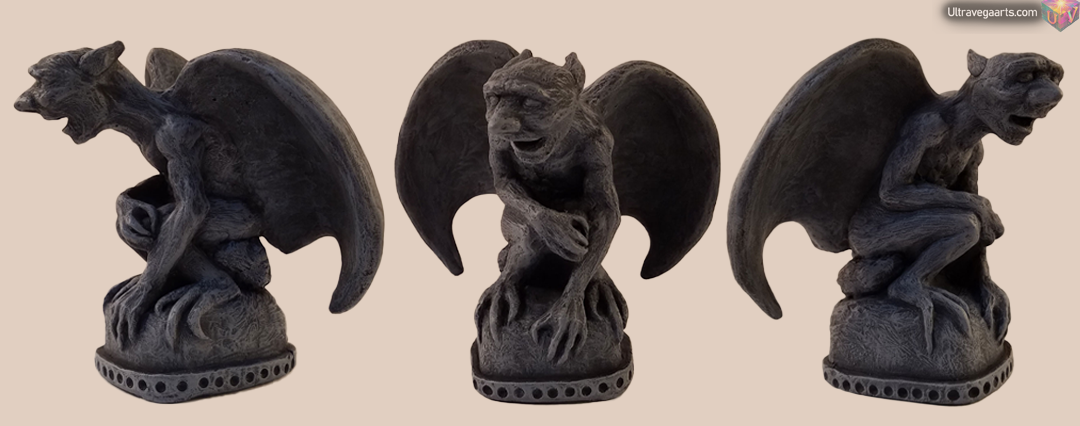 Handcrafted Cement Gargoyle Statue - 5 Inches by ULTRAVEGA