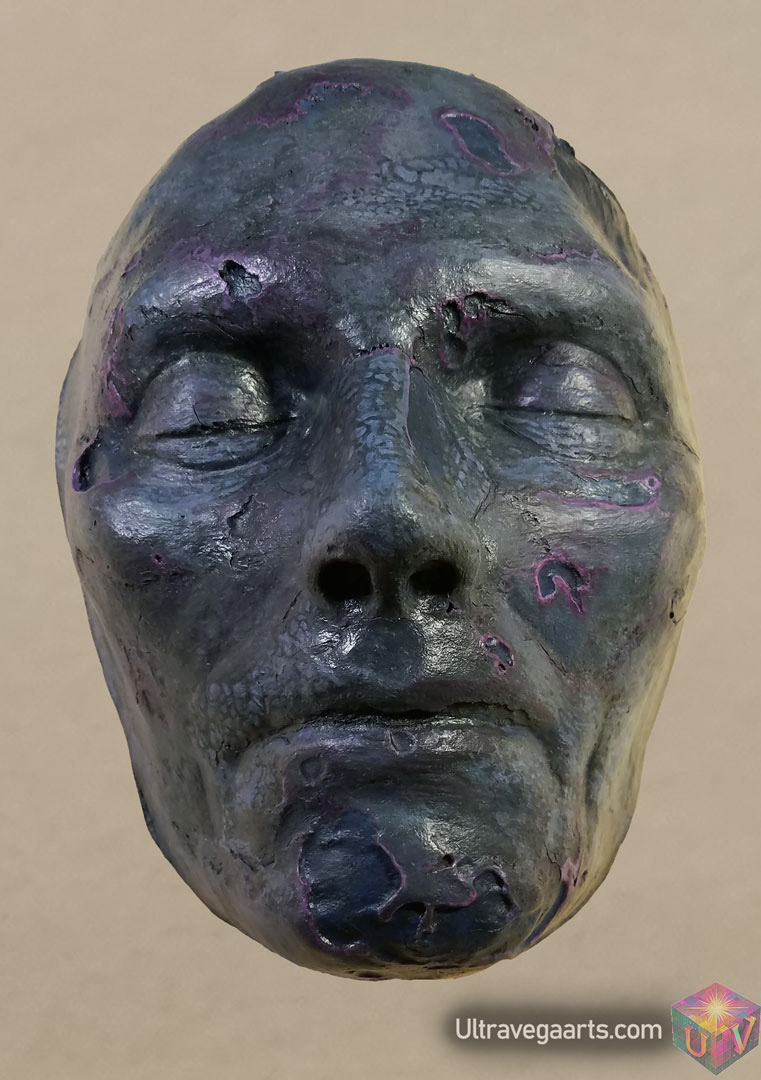 Handcrafted mask sculpture by ULTRAVEGA ARTS