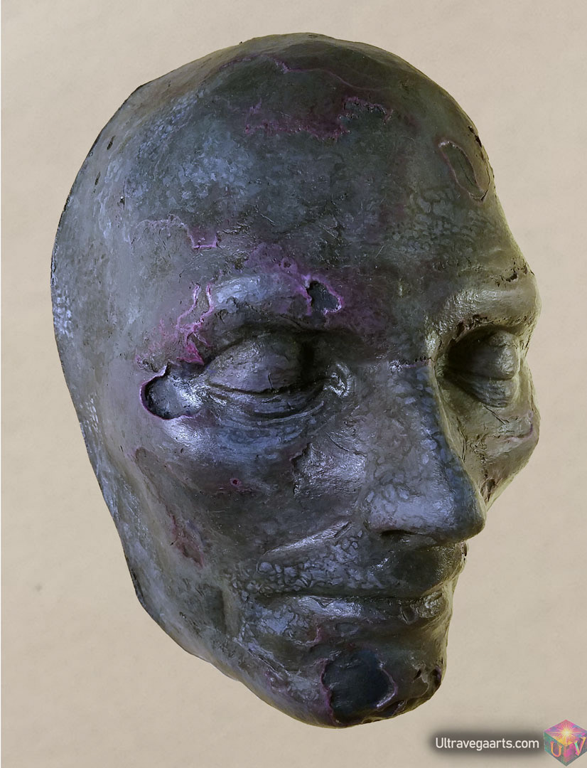 Handcrafted mask sculpture by ULTRAVEGA ARTS