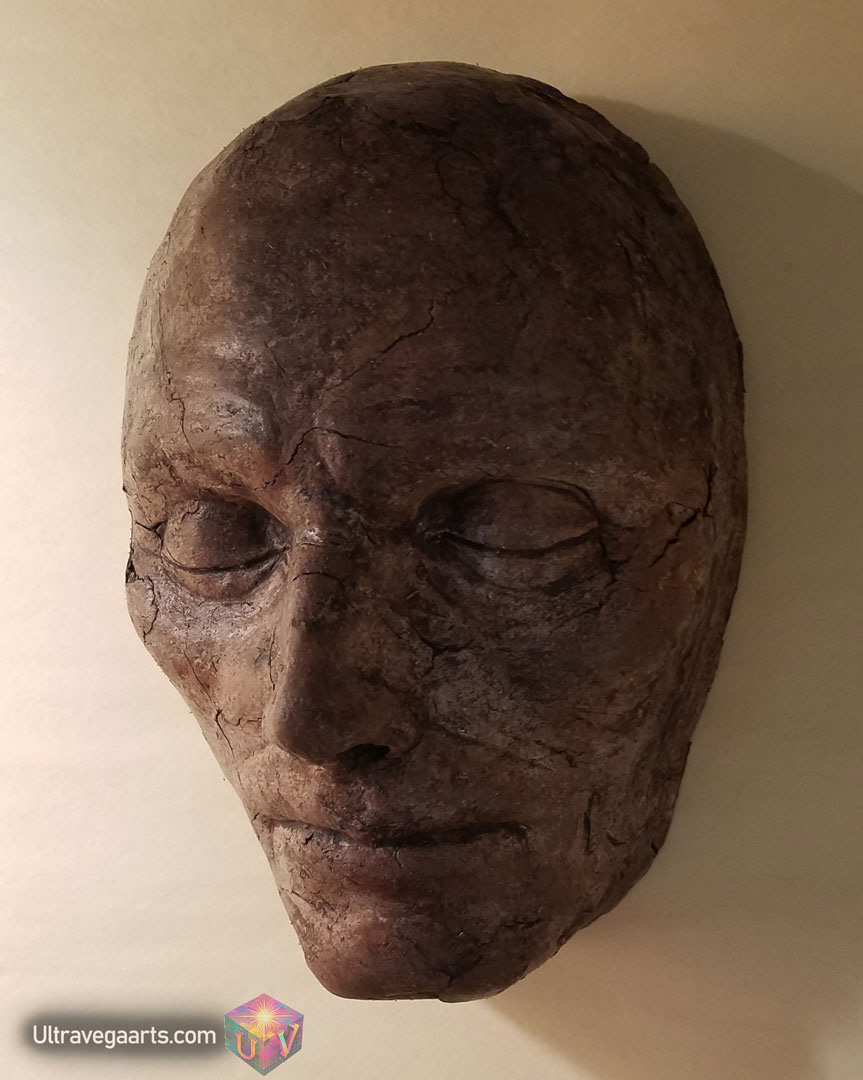 Handcrafted mask sculpture by ULTRAVEGA ARTS