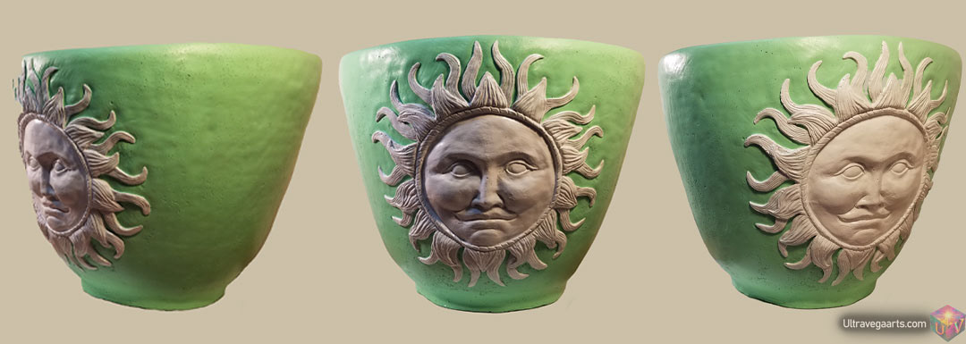 KEY LIME color style Sun Pot By ULTRAVEGA ARTS