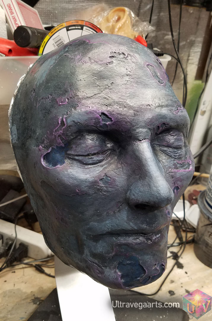 Handcrafted mask sculpture by ULTRAVEGA ARTS