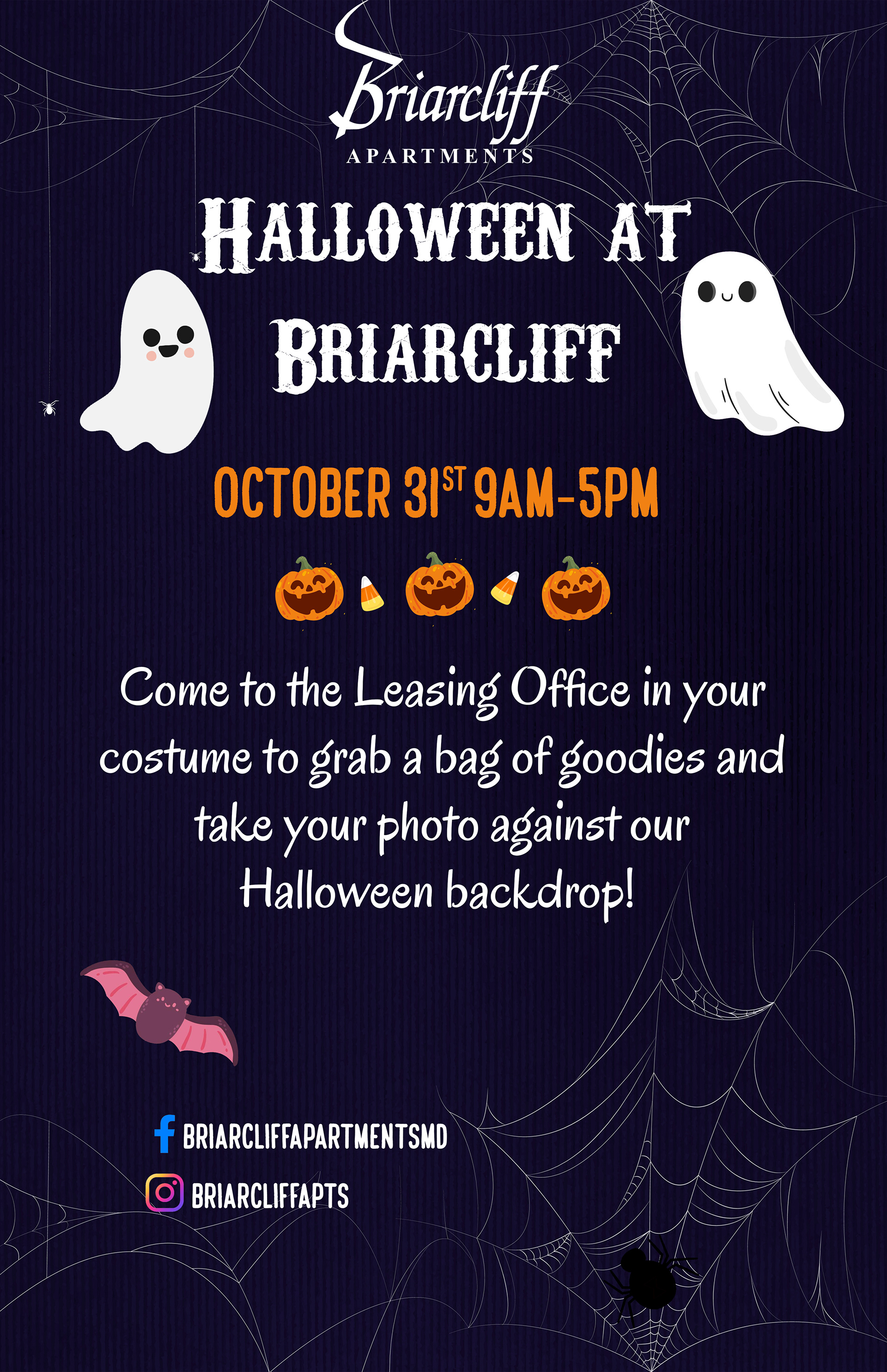 Event poster for resident Halloween event