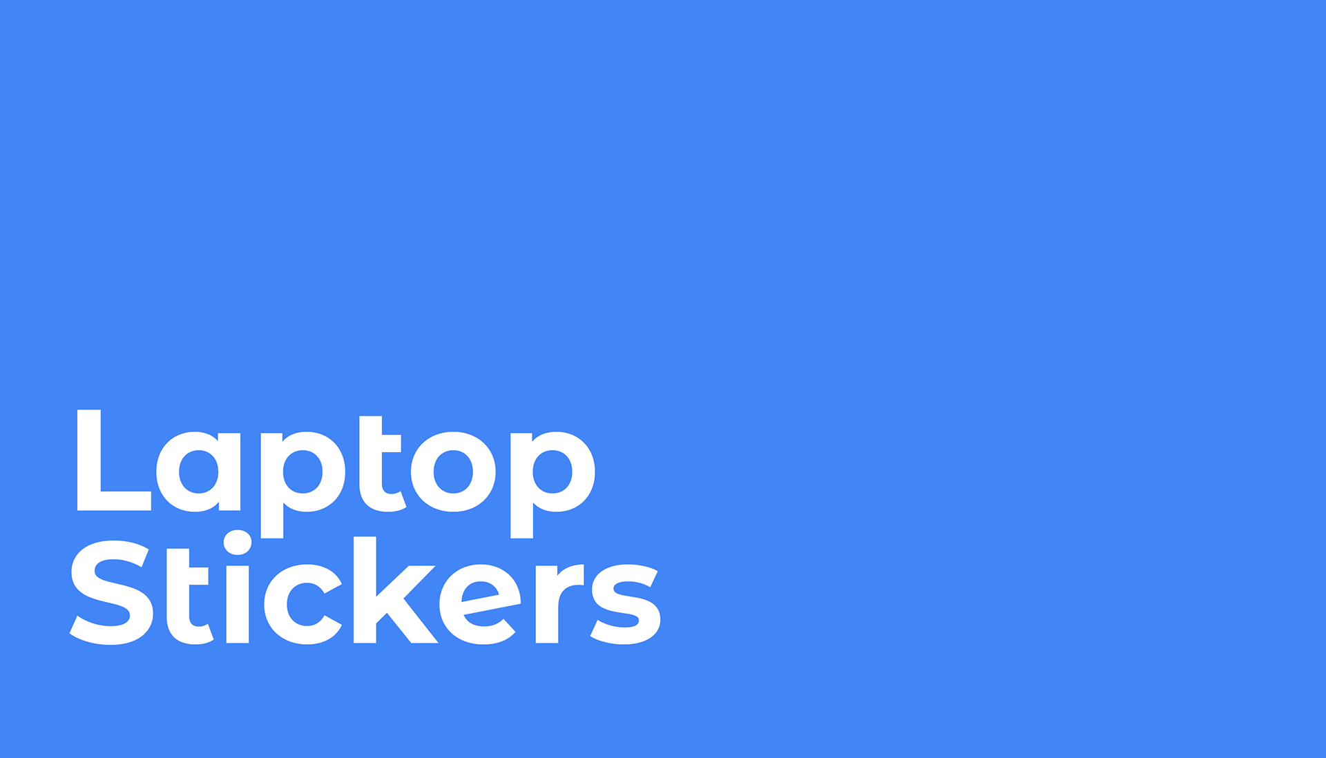 Laptop stickers title image