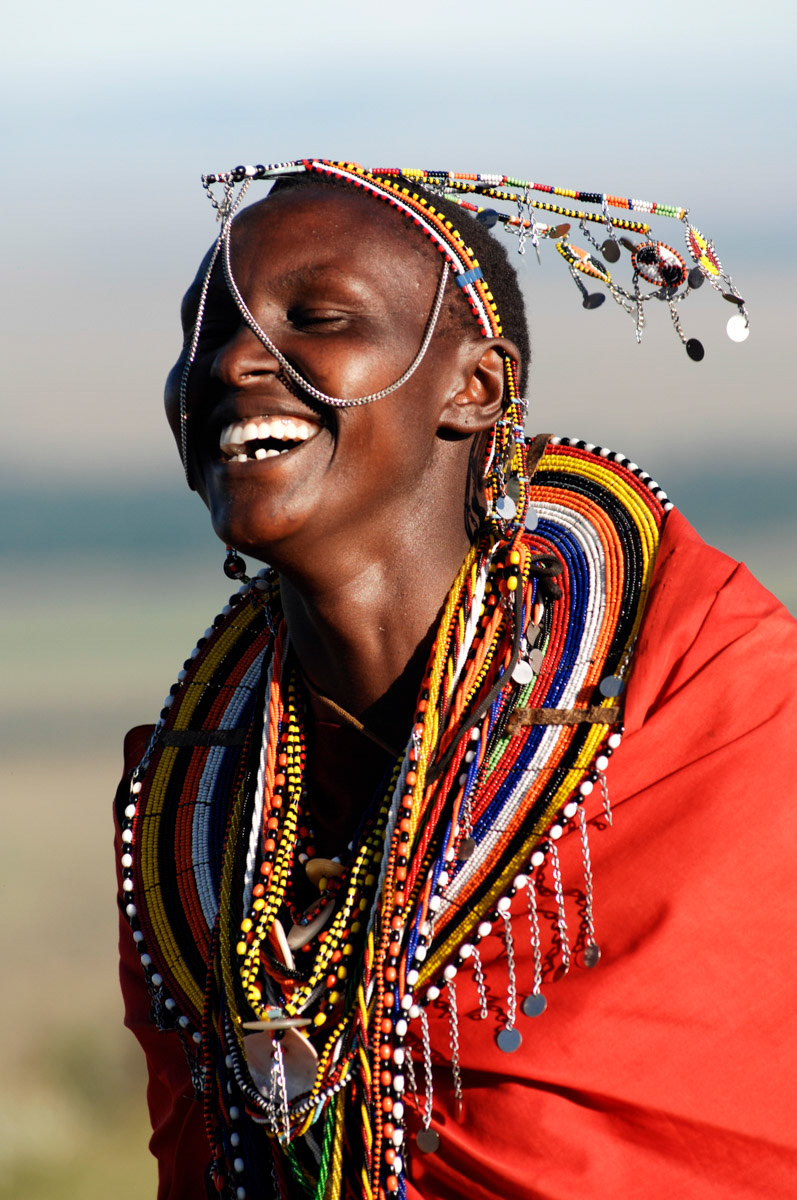 A Maasai woman, Kenya.