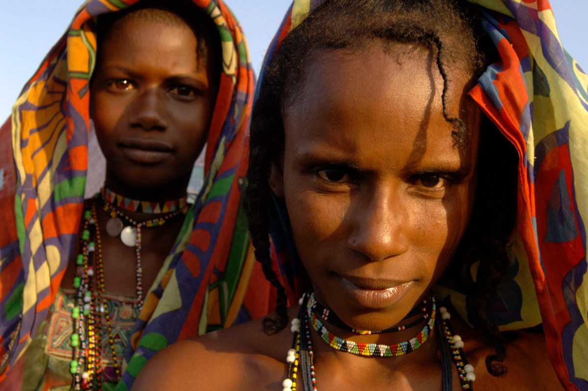 South Sudan. Women from the nomadic Umbararu tribe from West Africa