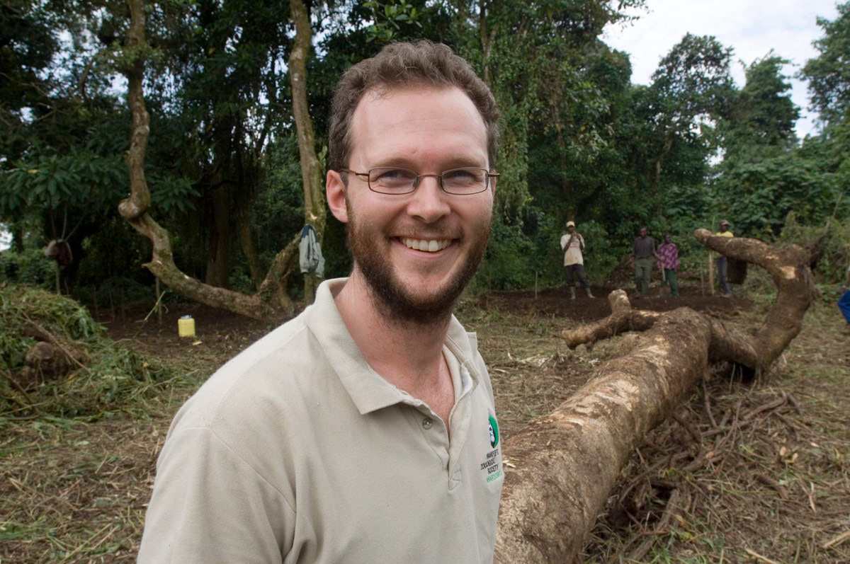 Rob Muir, a British conservationist working with the Frankfurt Zoological Society (FZS), is leading efforts to increase the monitoring of gorillas as well as combat illegal charcoal trading. Funding, via groups like Wildlife Direct, helps support their efforts and the poorly resourced rangers.