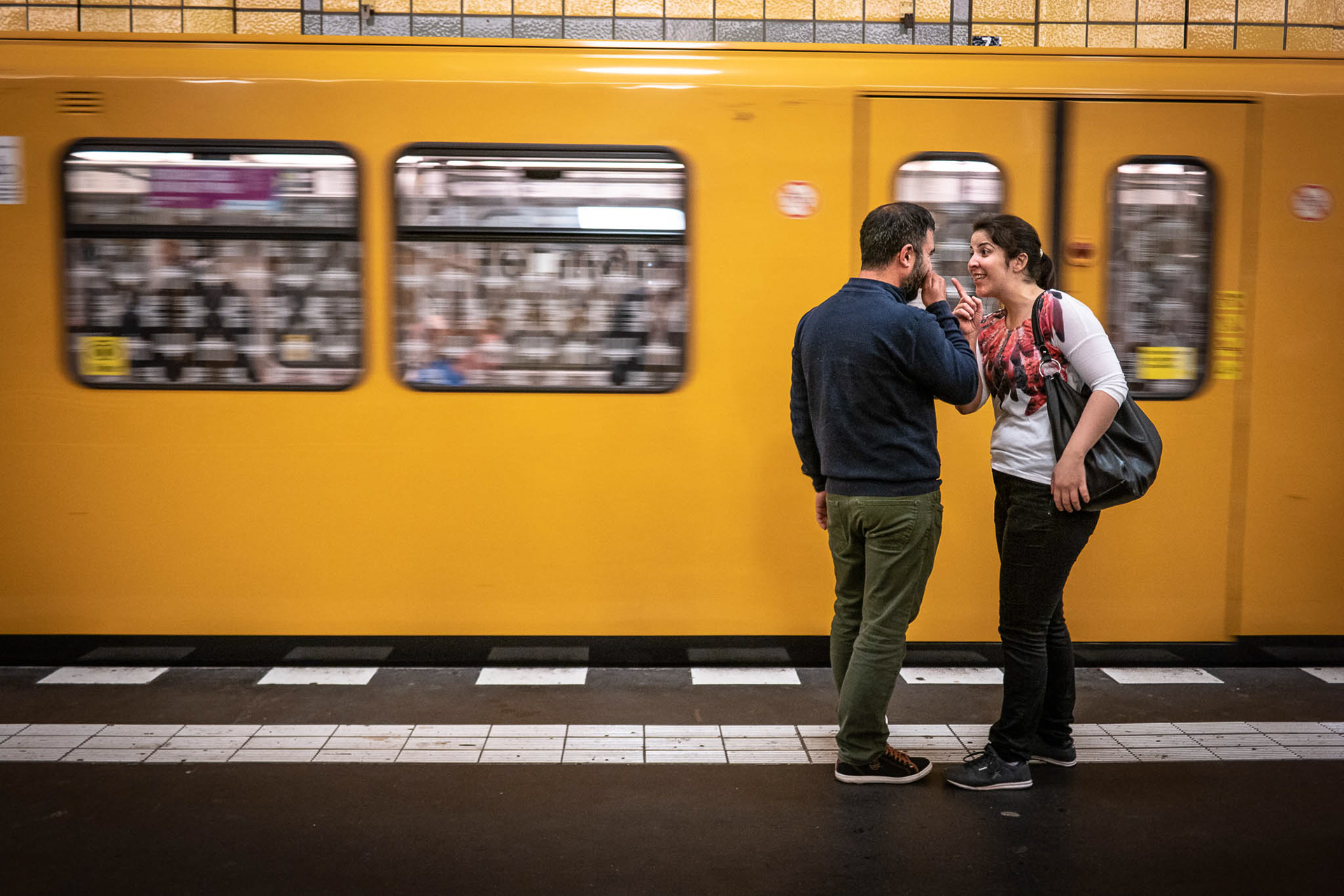 Subway Conversation
