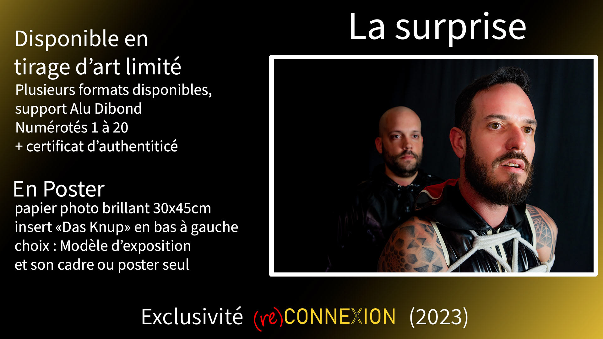 poster + cadre d'expostion disponible